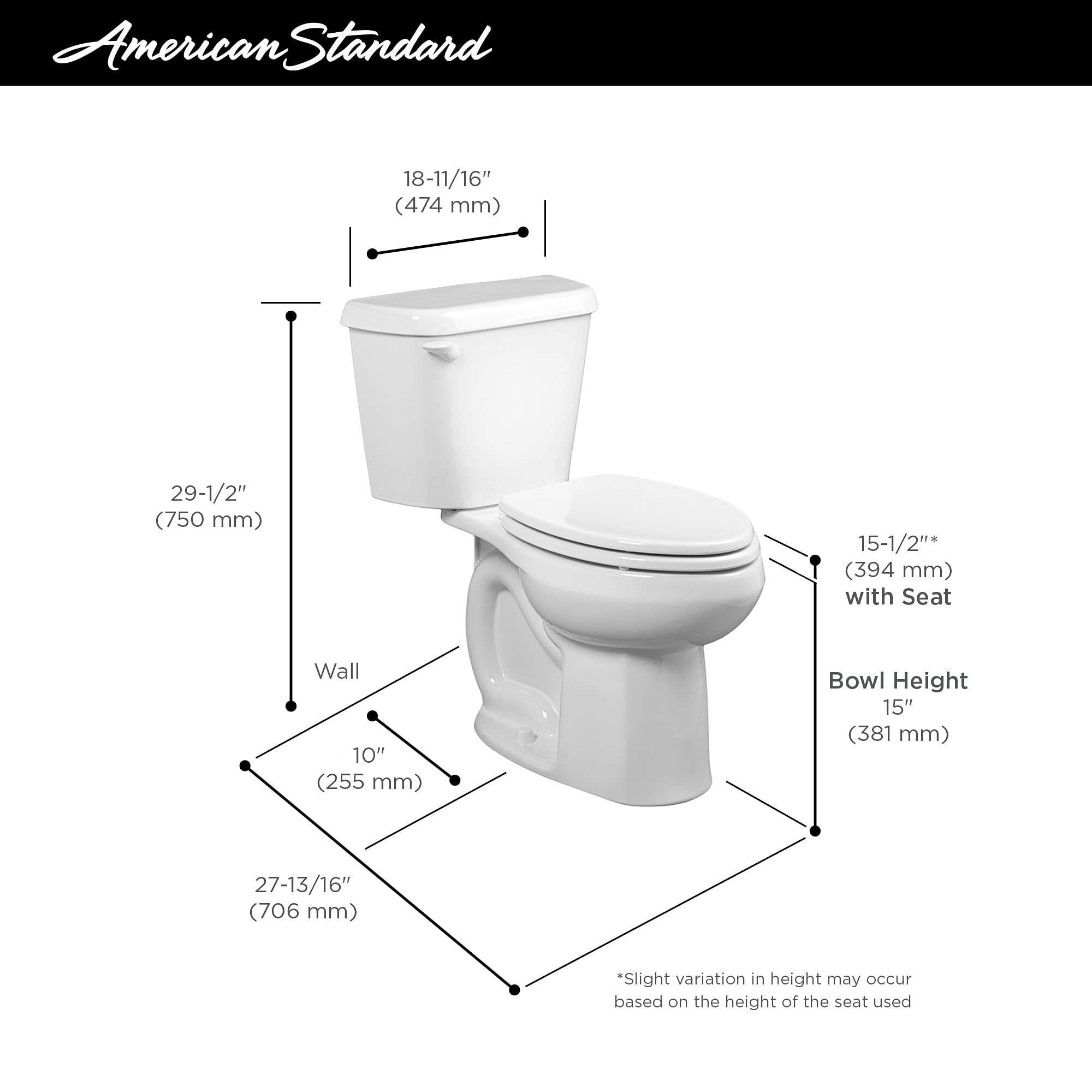 American Standard 221CB 104 020 Colony 10 Inch