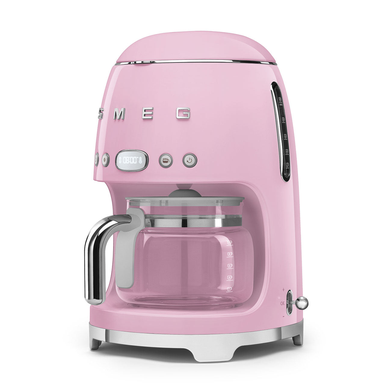 Smeg 50's Retro Style Drip-filter Coffee Machine, Pink