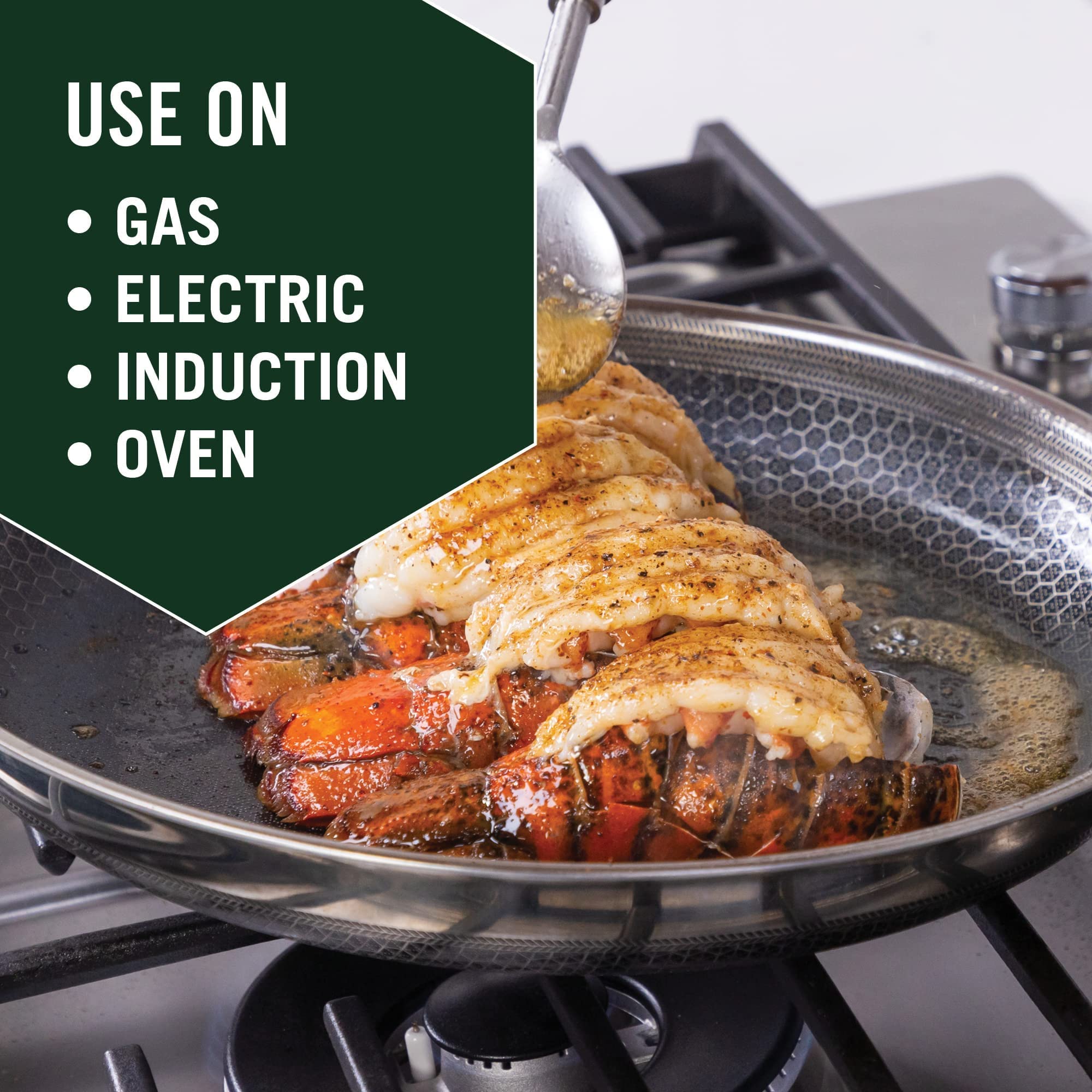 HexClad Nonstick Dishwasher Friendly Compatible