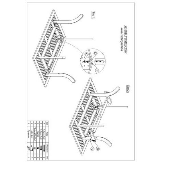 Renaissance Outdoor Hand-scraped Hardwood Rectangular Table