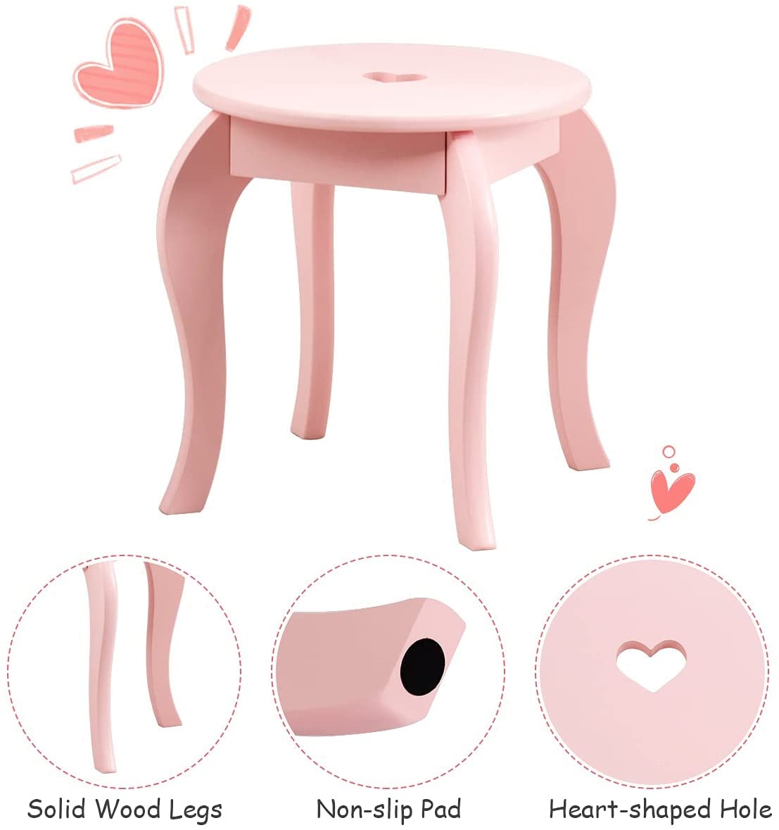 Fireflowery Vanity Detachable Princess Pretend