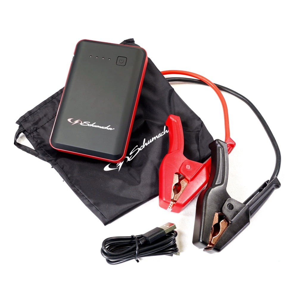 Schumacher Rechargeable Lithium Jump Starter- 400 Peak Amp, 12V– for 4-Cylinder Vehicles
