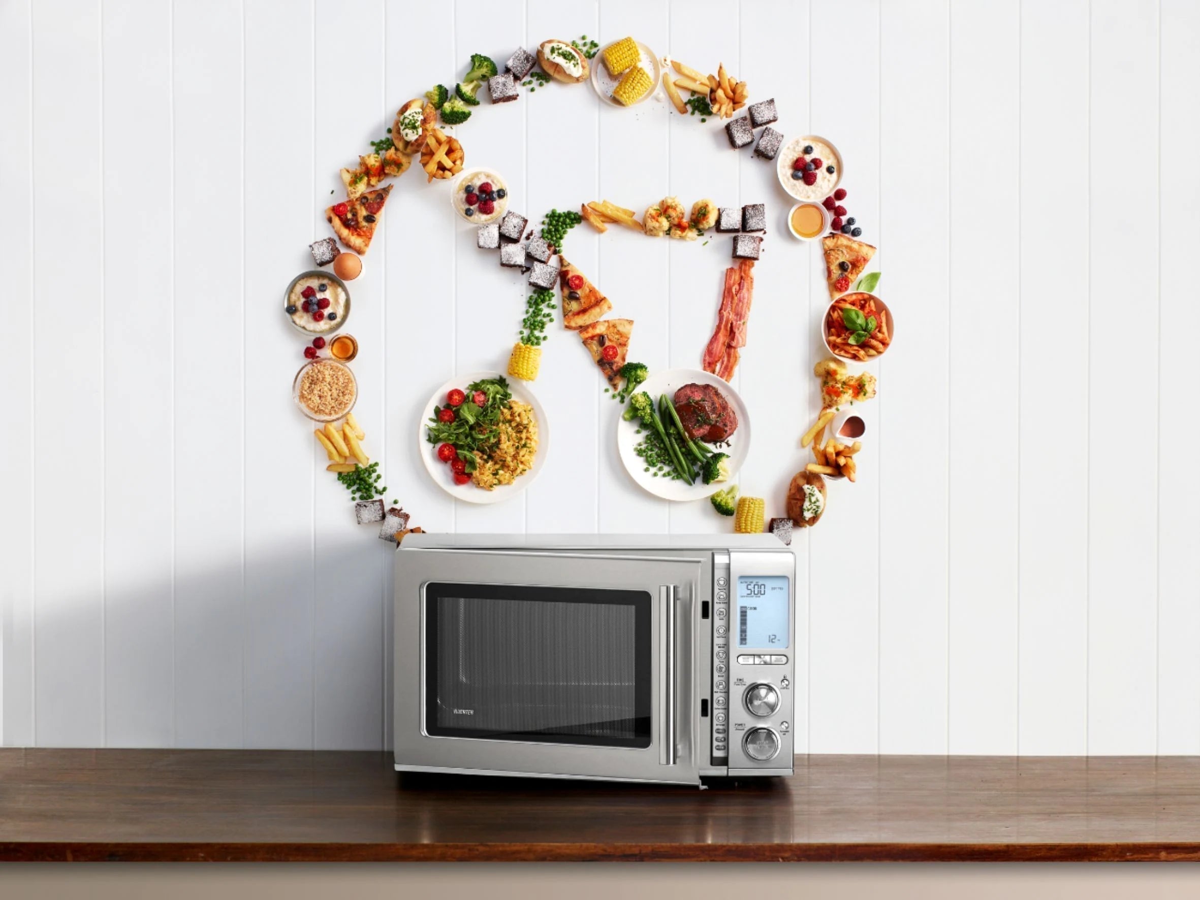 Breville - the Smooth Wave™ 1.2 Cu. Ft. Microwave - Stainless steel