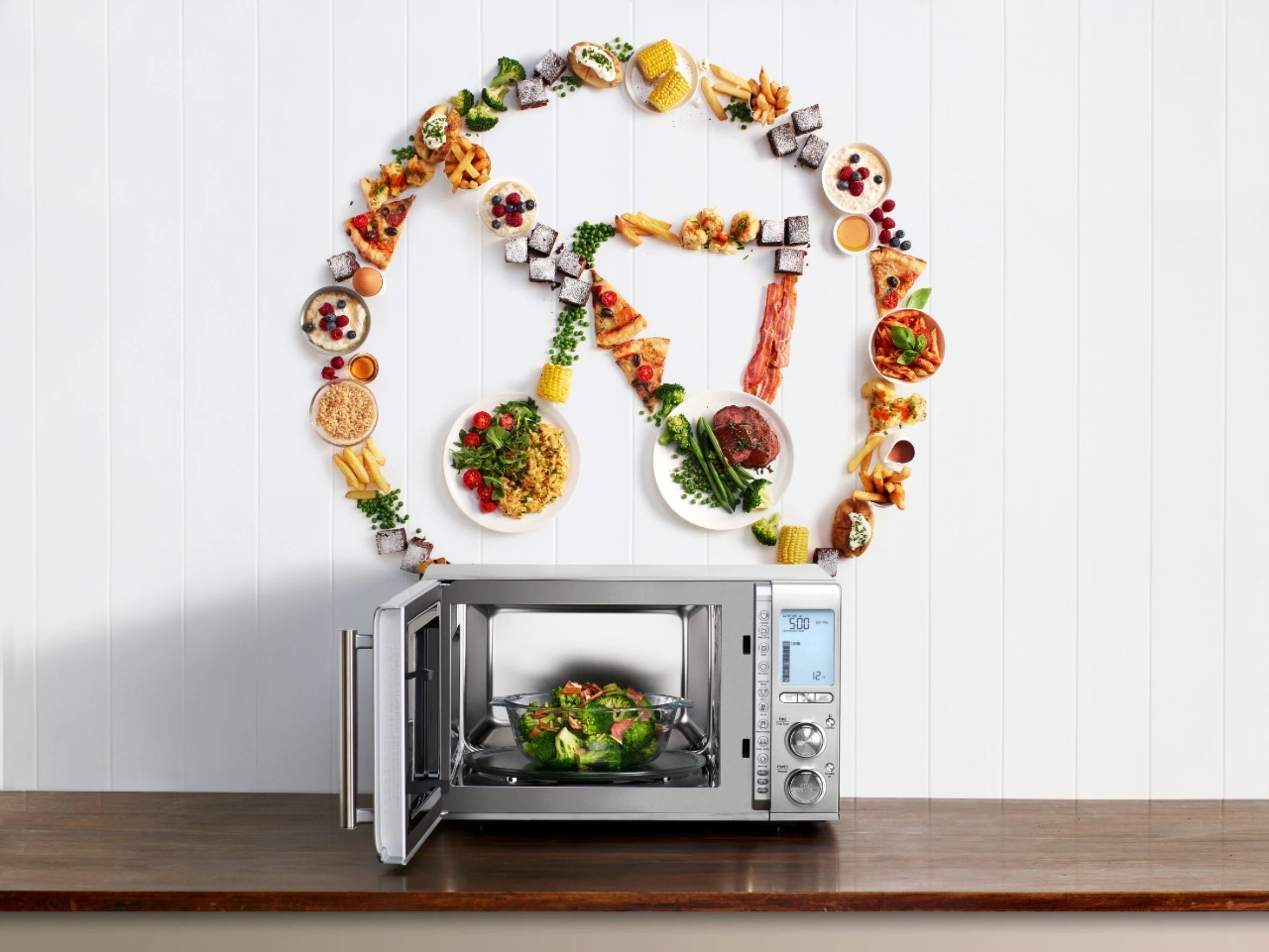 Breville - the Smooth Wave™ 1.2 Cu. Ft. Microwave - Stainless steel