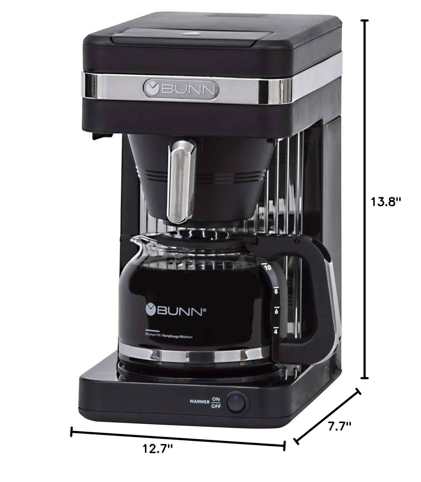 BUNN CSB2B Speed Brew Elite 10-Cup Coffee Maker, Black/SST