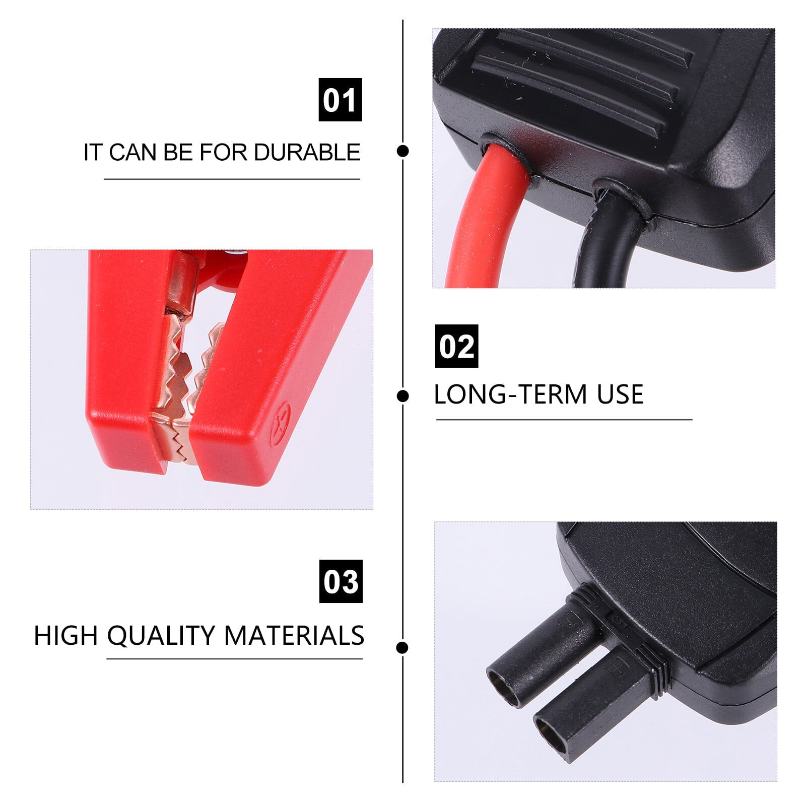 3 Sets of Car Jumper Cables Heavy Duty Booster Cables