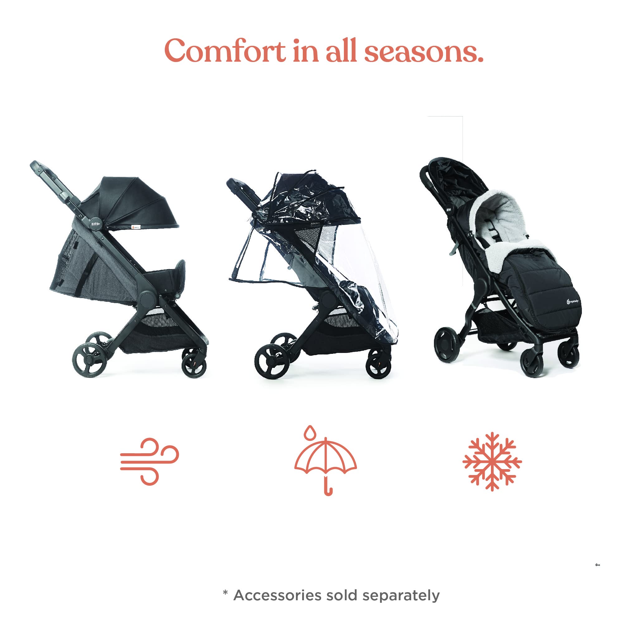 Ergobaby Stroller Lightweight Umbrella Compatible