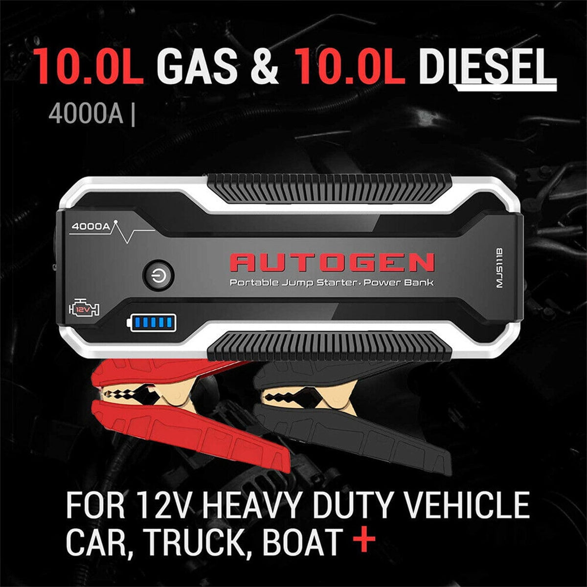 AUTOGEN® 4000A Car Battery Jump Starter Jumper Box