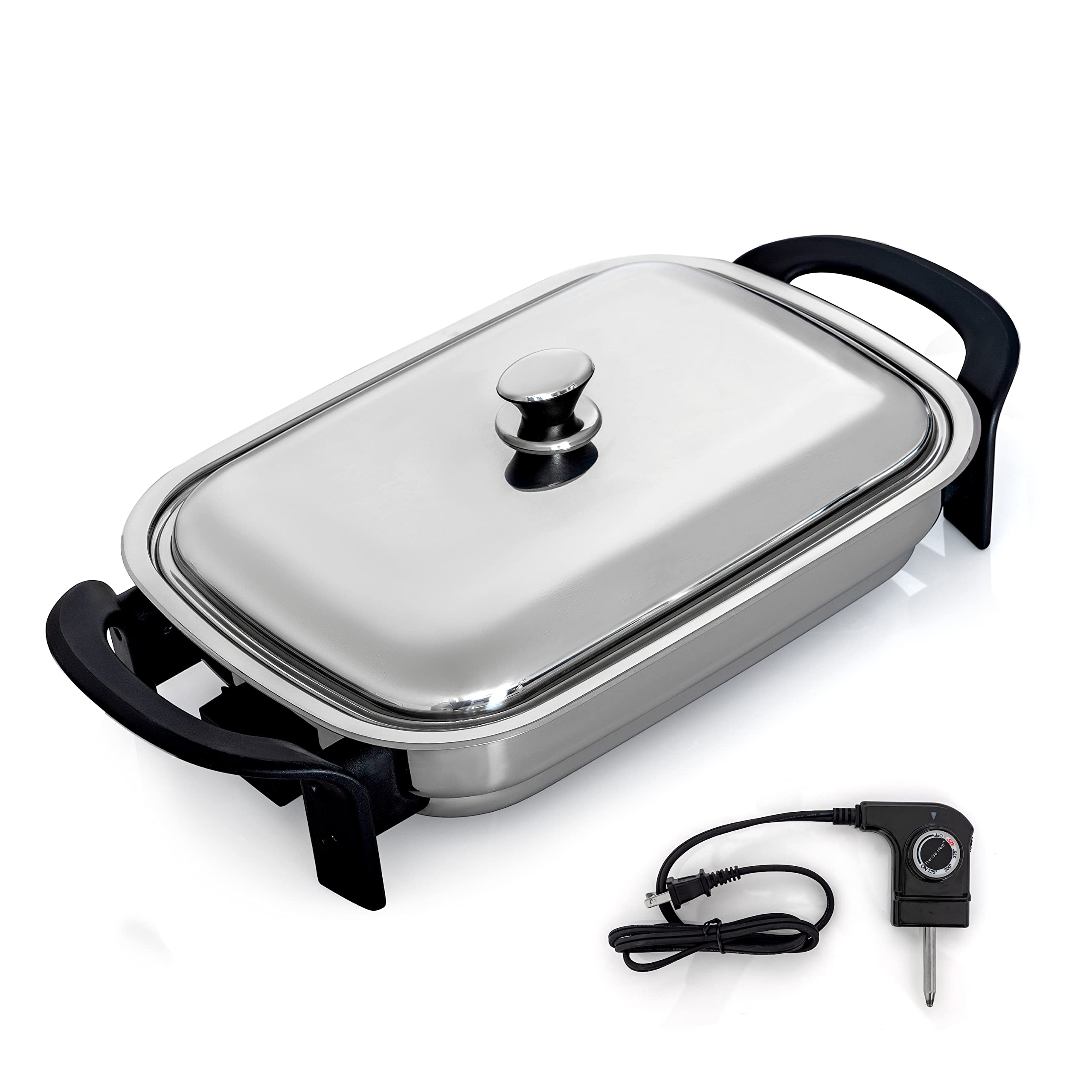 Maxam 16 Inch Electric Skillet Rectangular