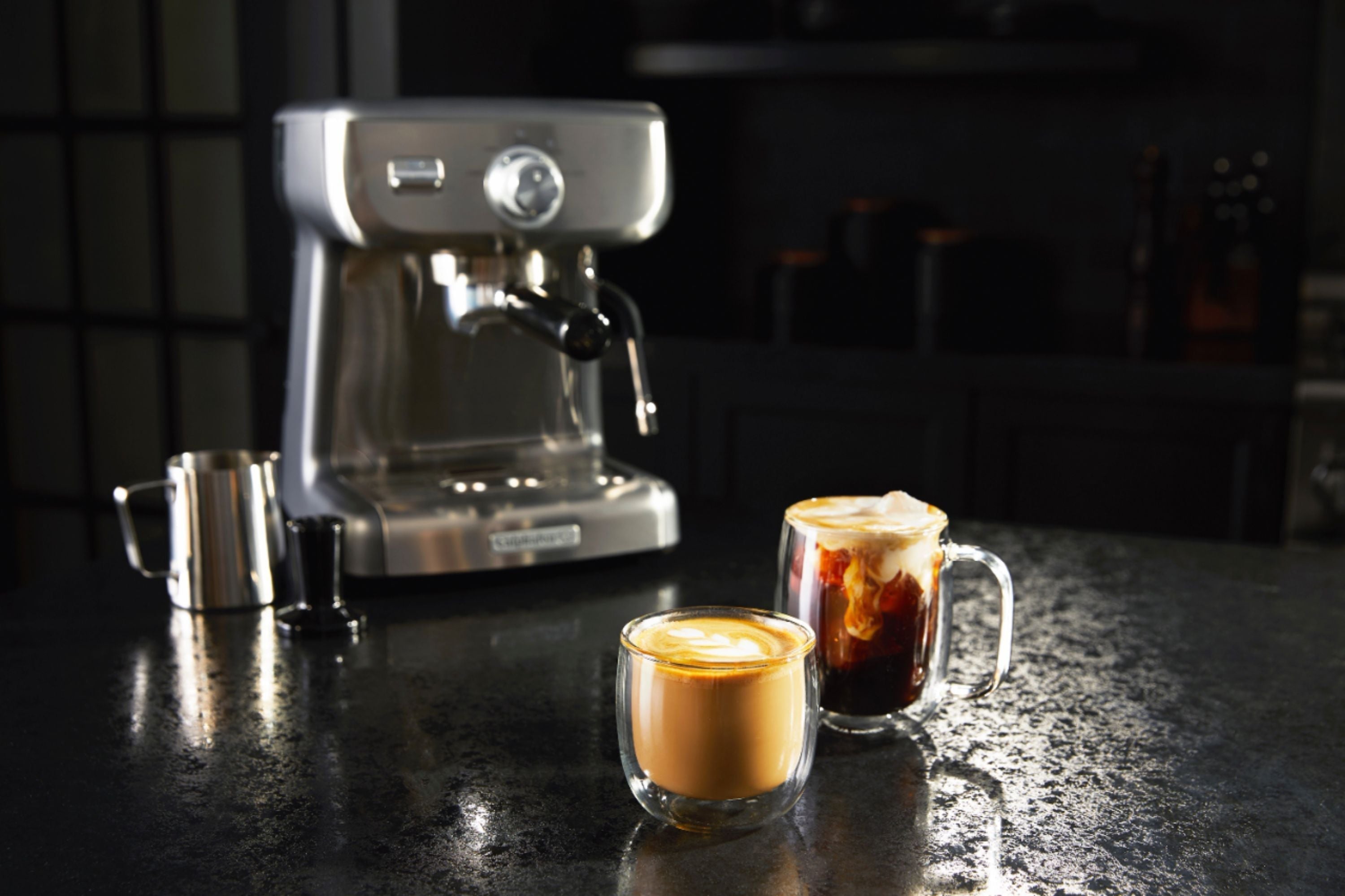 Calphalon 2090382 - Temp IQ Espresso Machine With Steam Wand - Stainless Steel