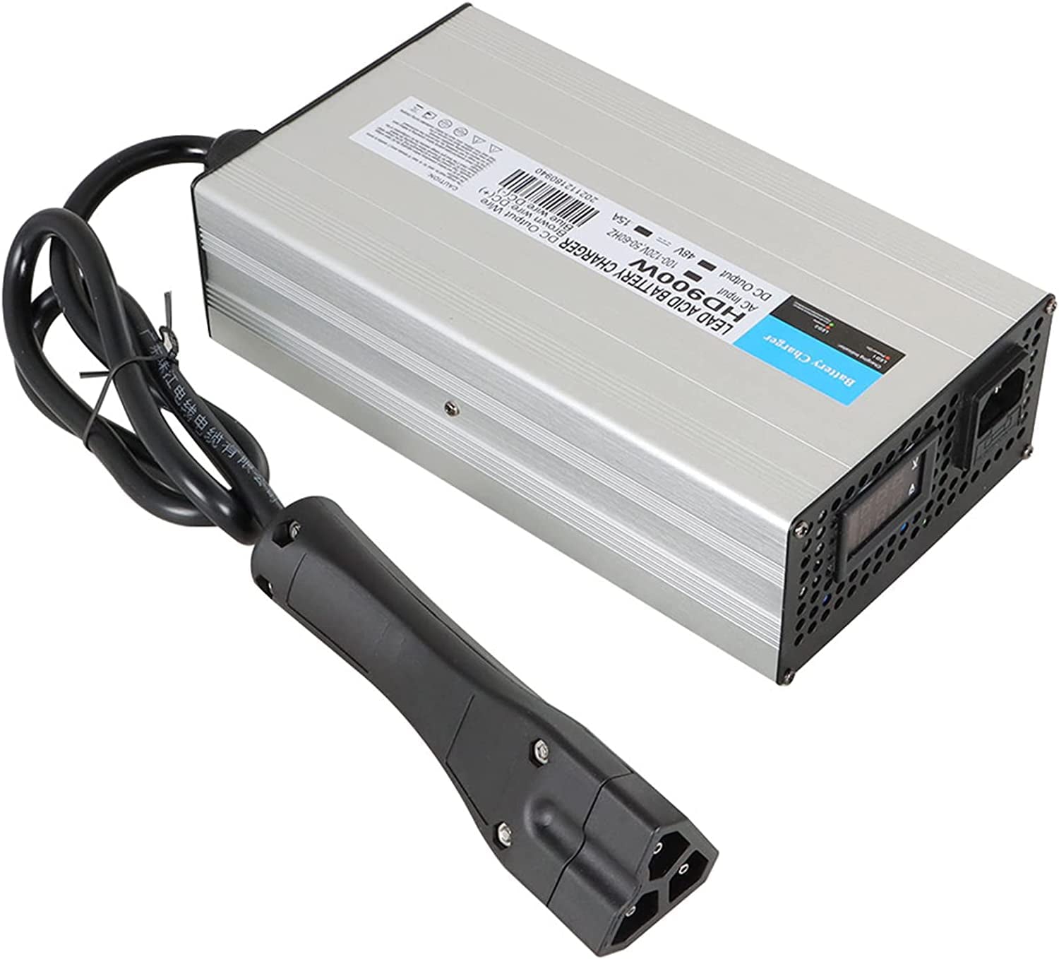 Genrics 48V 15 Amp Battery Charger with RXV Plug Replacement for EZGO Yamaha