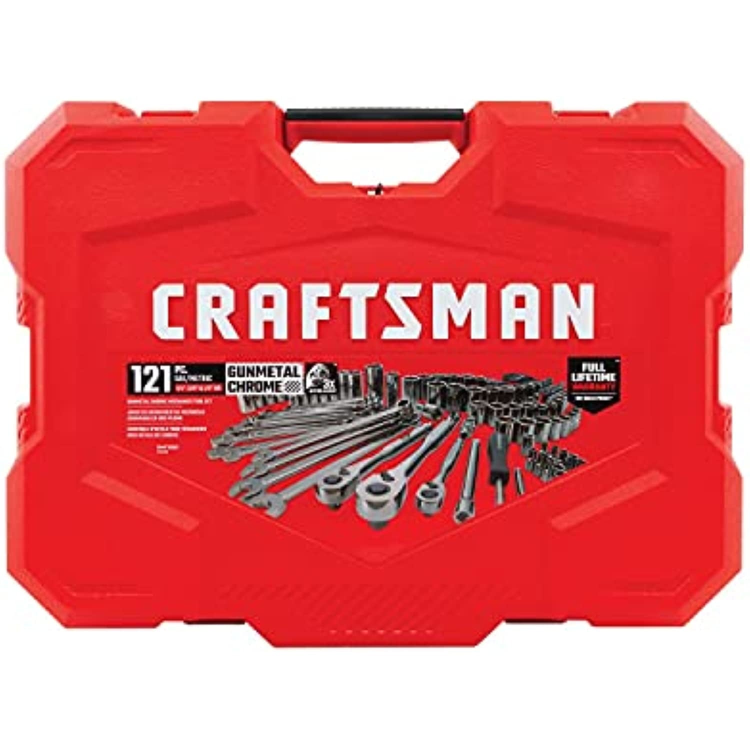 Craftsman 121 Piece SAE and Metric Chrome Mechanic Tool Set