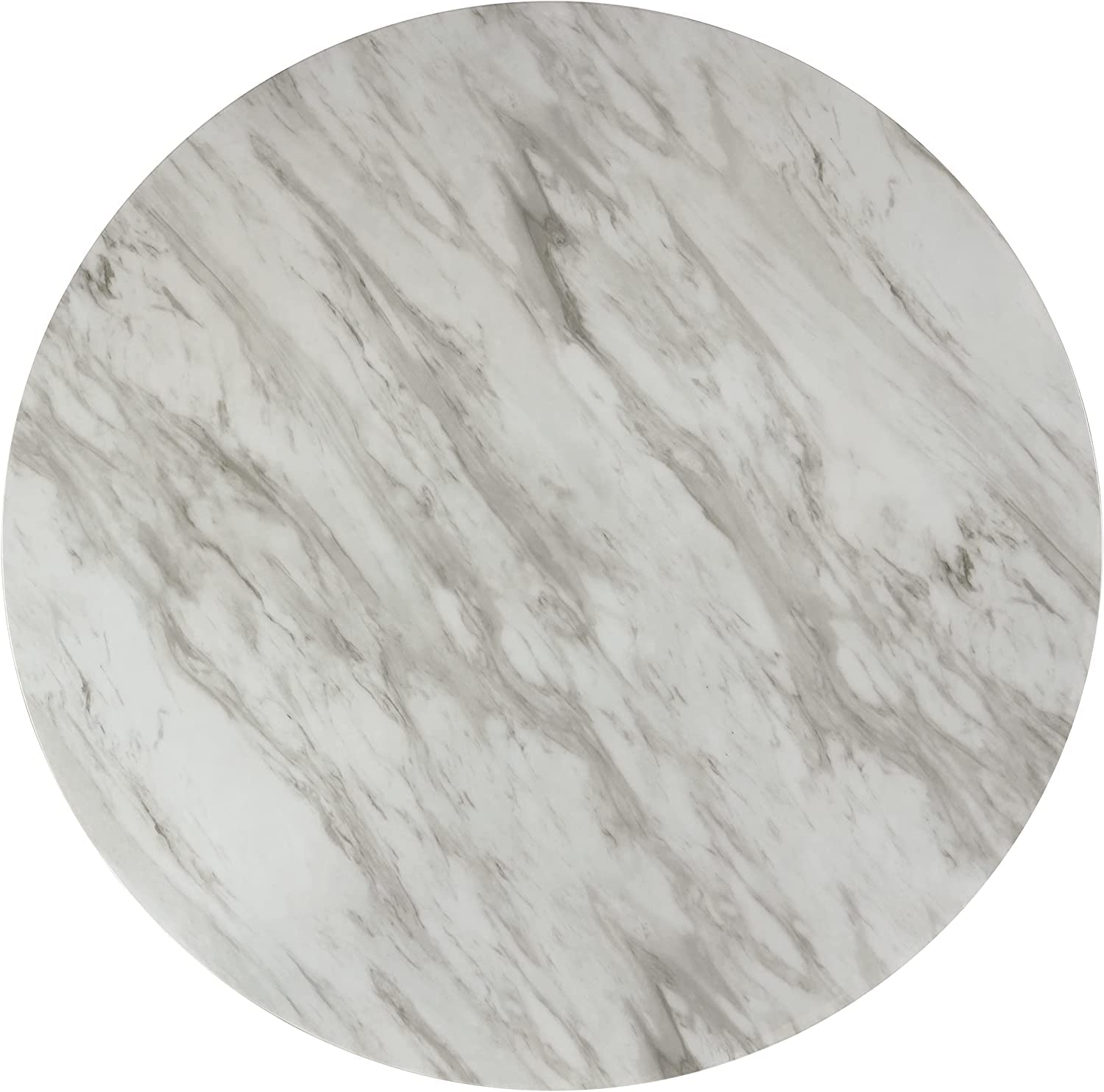 New Classic Furniture Celeste 5-Piece Faux Marble Round Counter Set with 1 Table and 4 Chairs, 42-Inch, Grey