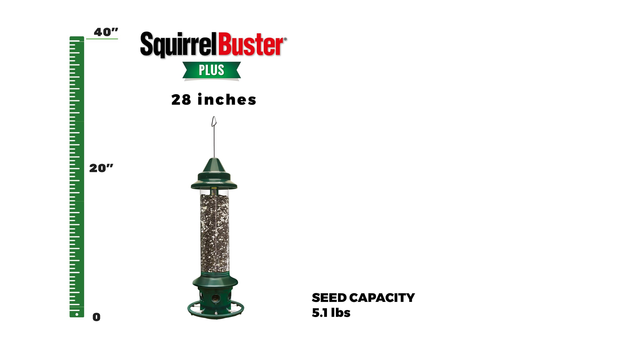 Squirrel proof 5 1 pound Adjustable Pole mountable SEPARATELY