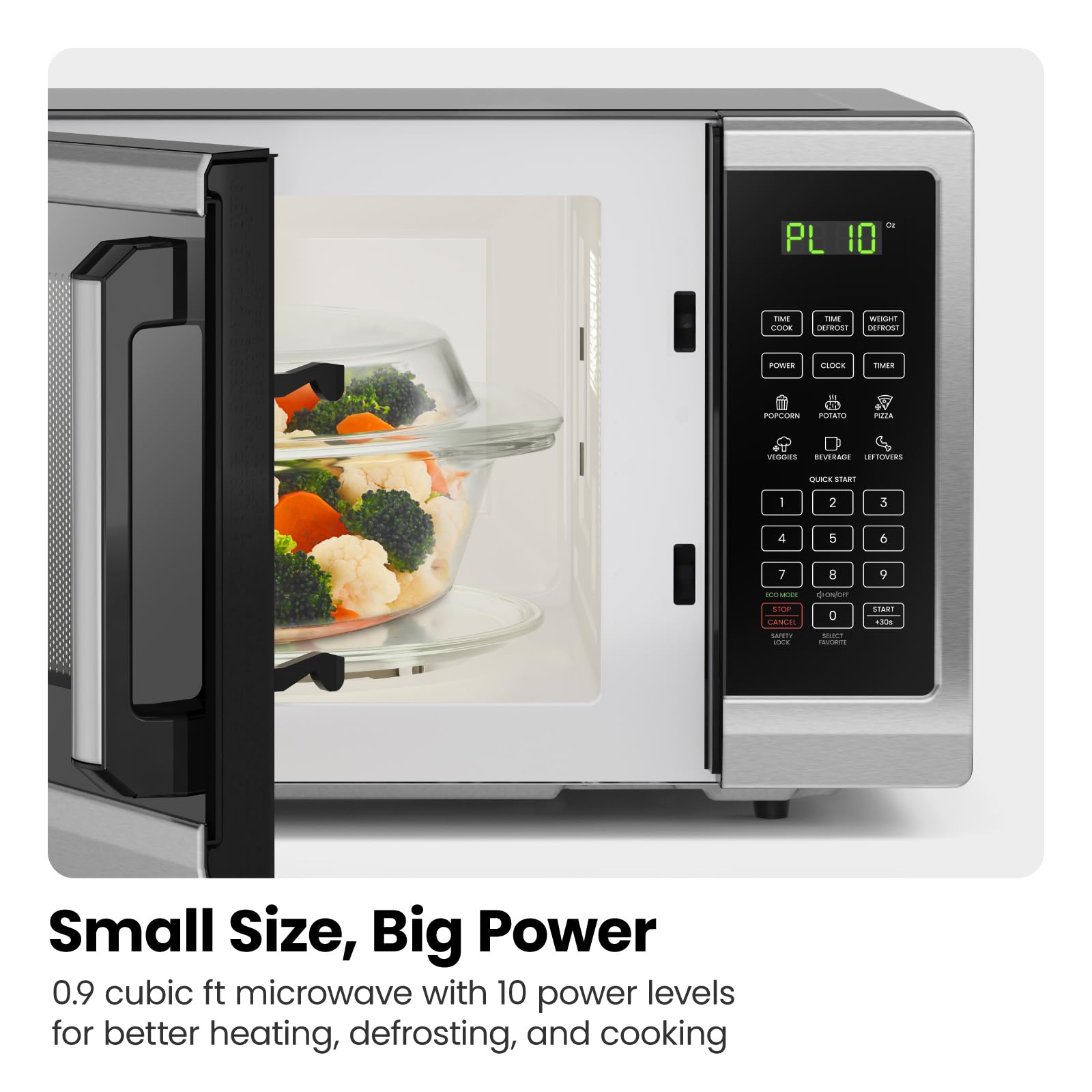 Chefman Countertop Microwave Stainless Essentials