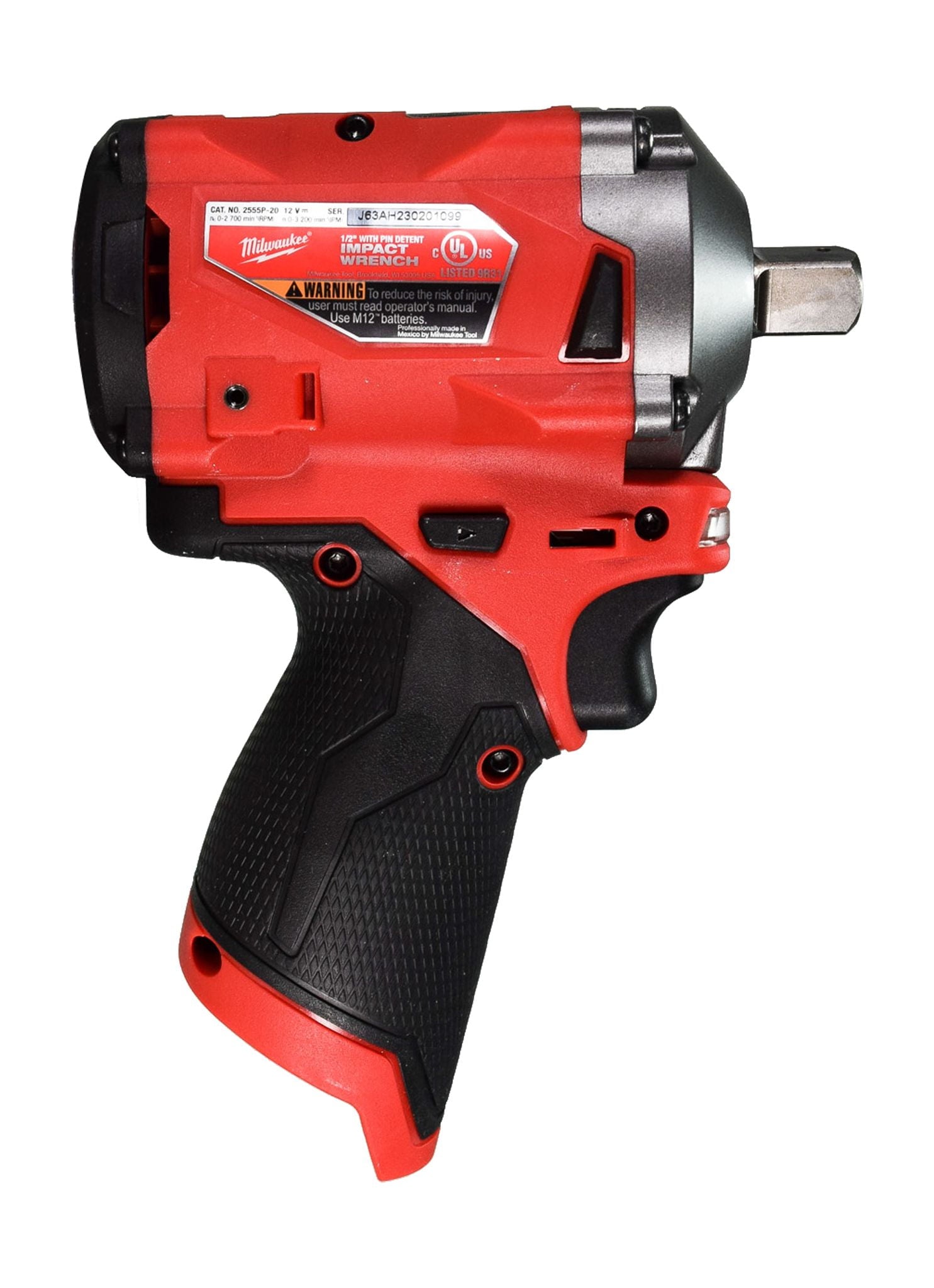 Milwaukee 2555P-20 12V Cordless Brushless 1/2