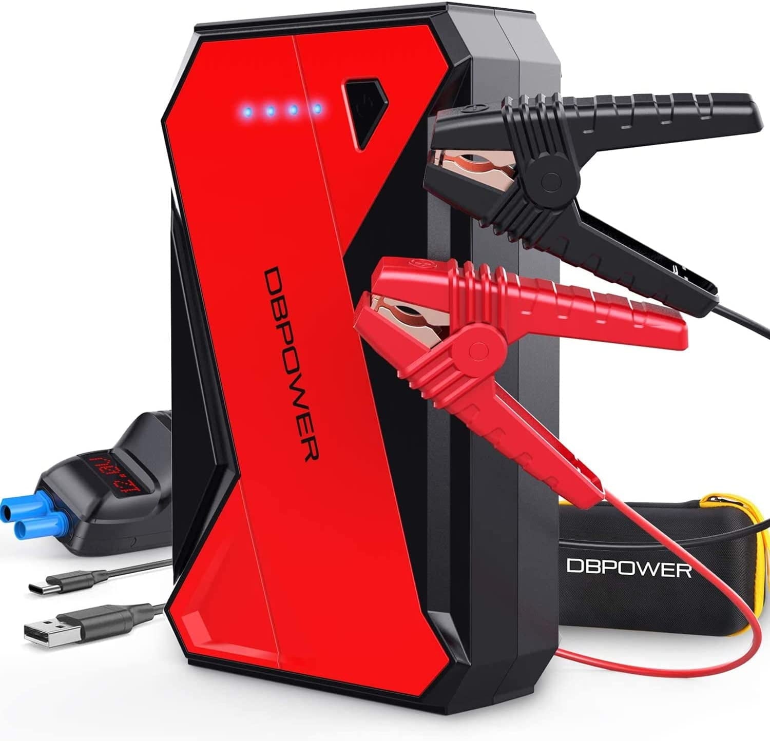 DBPOWER 1000A Portable Car Jump Starter 12V Lithium-Ion Auto Battery Booster Power Pack