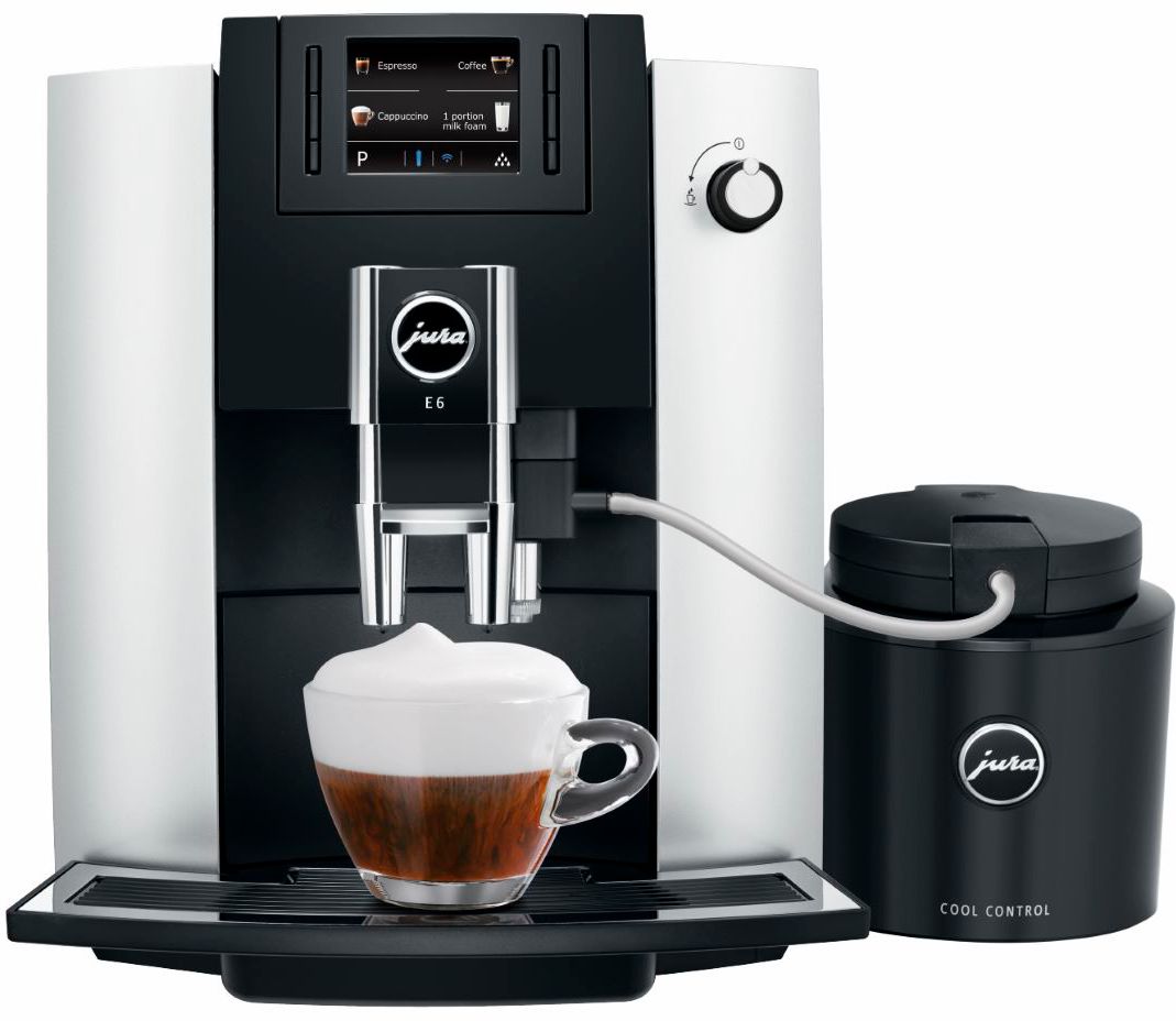 Jura - E6 Espresso Machine with 15 bars of pressure - Platinum