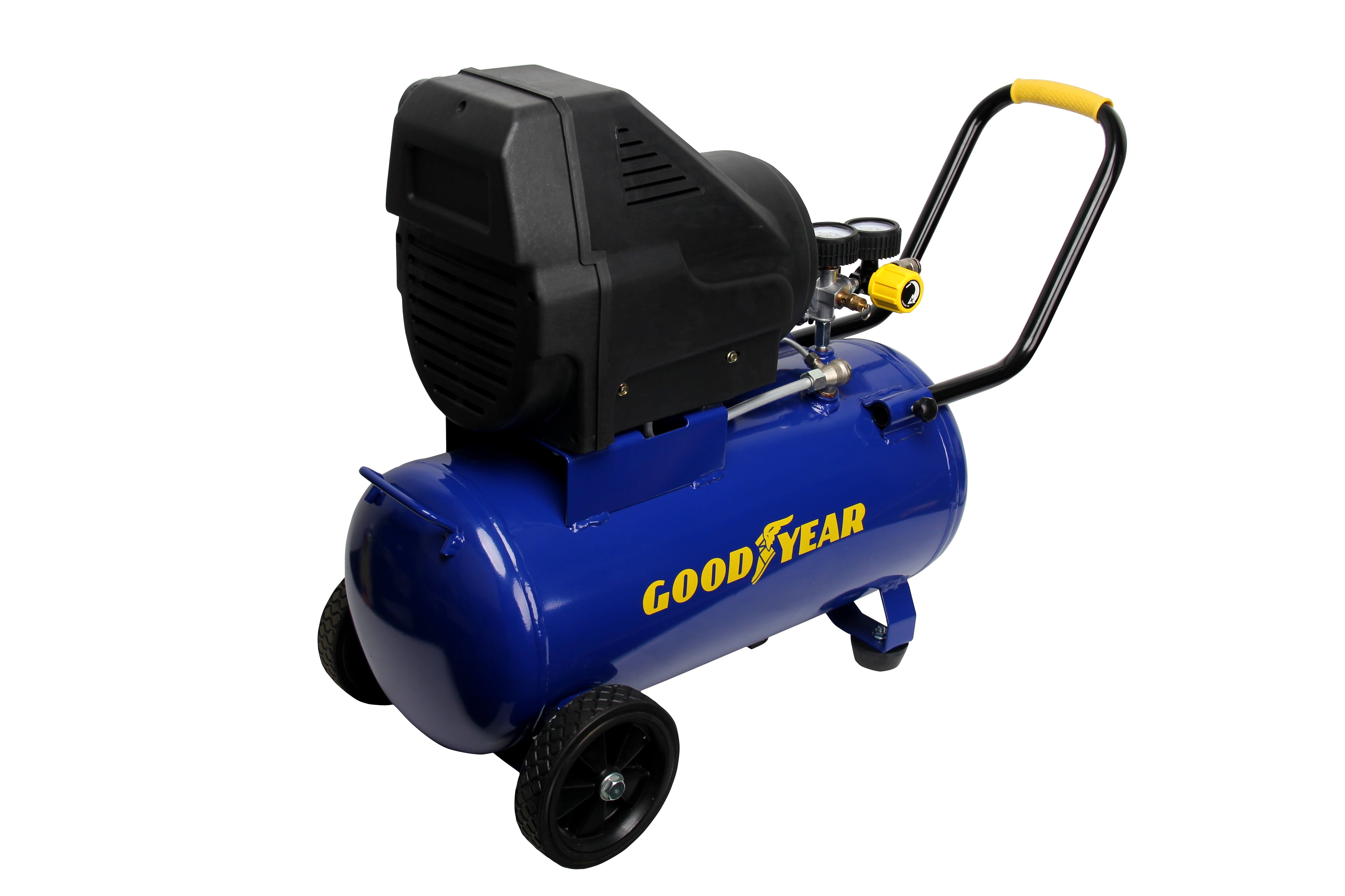 GOODYEAR 8 Gallon Portable Horizontal Oil Free. 150 Max Psi. Induction Motor Air Compressor