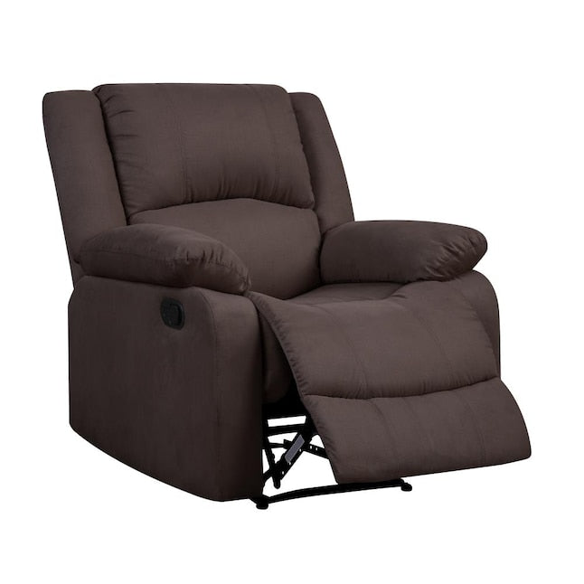 Relax A Lounger Chocolate Microfiber Recliner