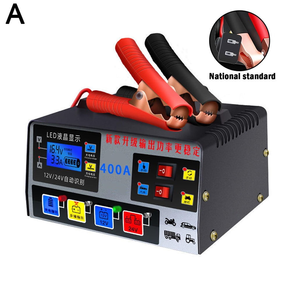 Ruibeauty Car Battery Charger Fully Automatic High Frequency Intelligent Pulse Repair Lcd