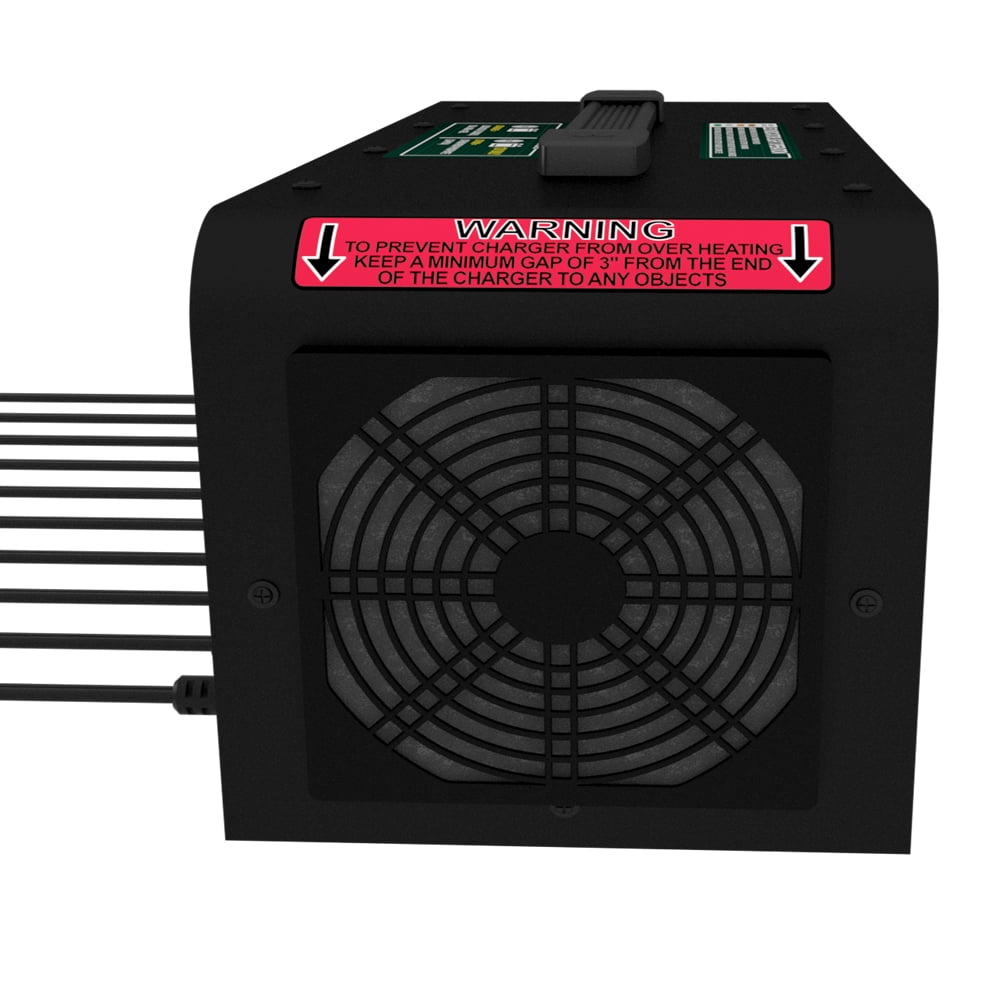 Battery Tender 10 Bank Multibank Charger - 40 AMP (4 AMPs Per Bank) - Selectable 12V / 6V - Smart and Switchable 12V Multi Battery Charger and Maintainer for Automotive and Marine - 021-0134-DL-WH