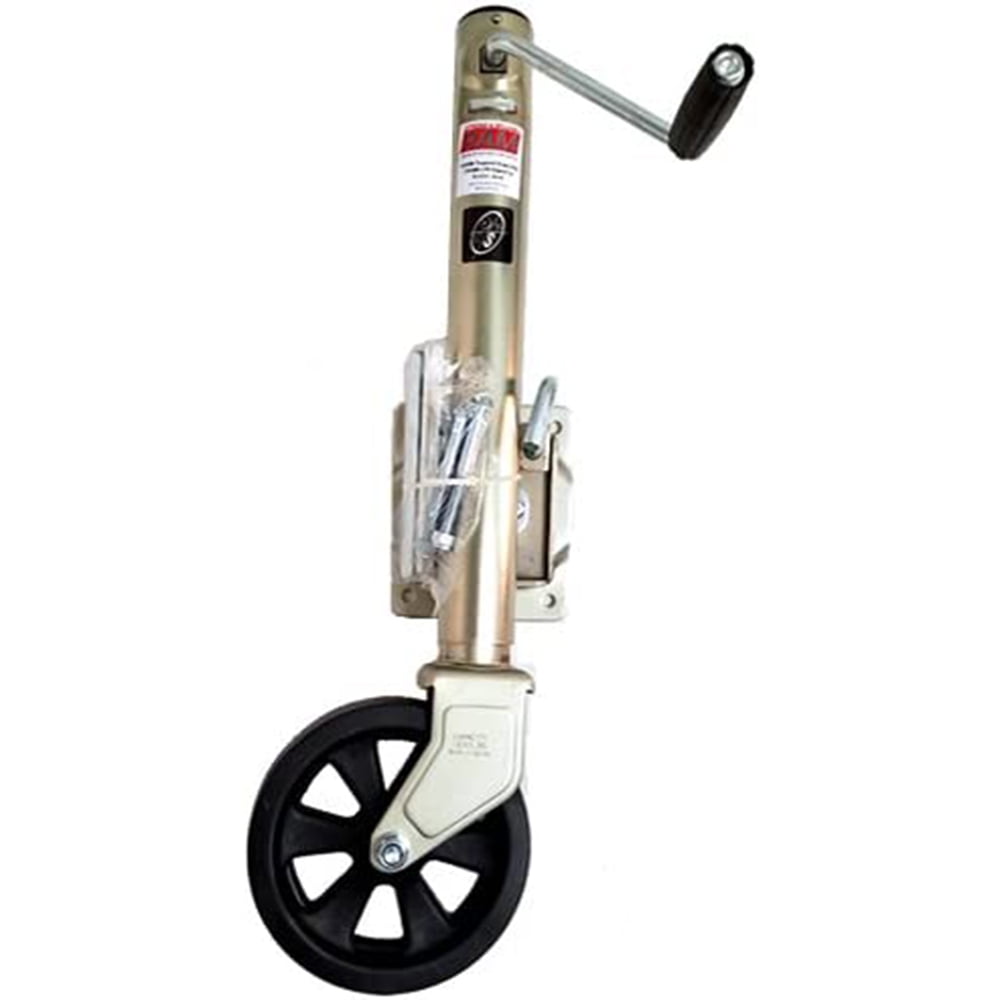 1,500 lbs. capacity RAM sidewind bolt-on swivel trailer jack zinc coated with 8