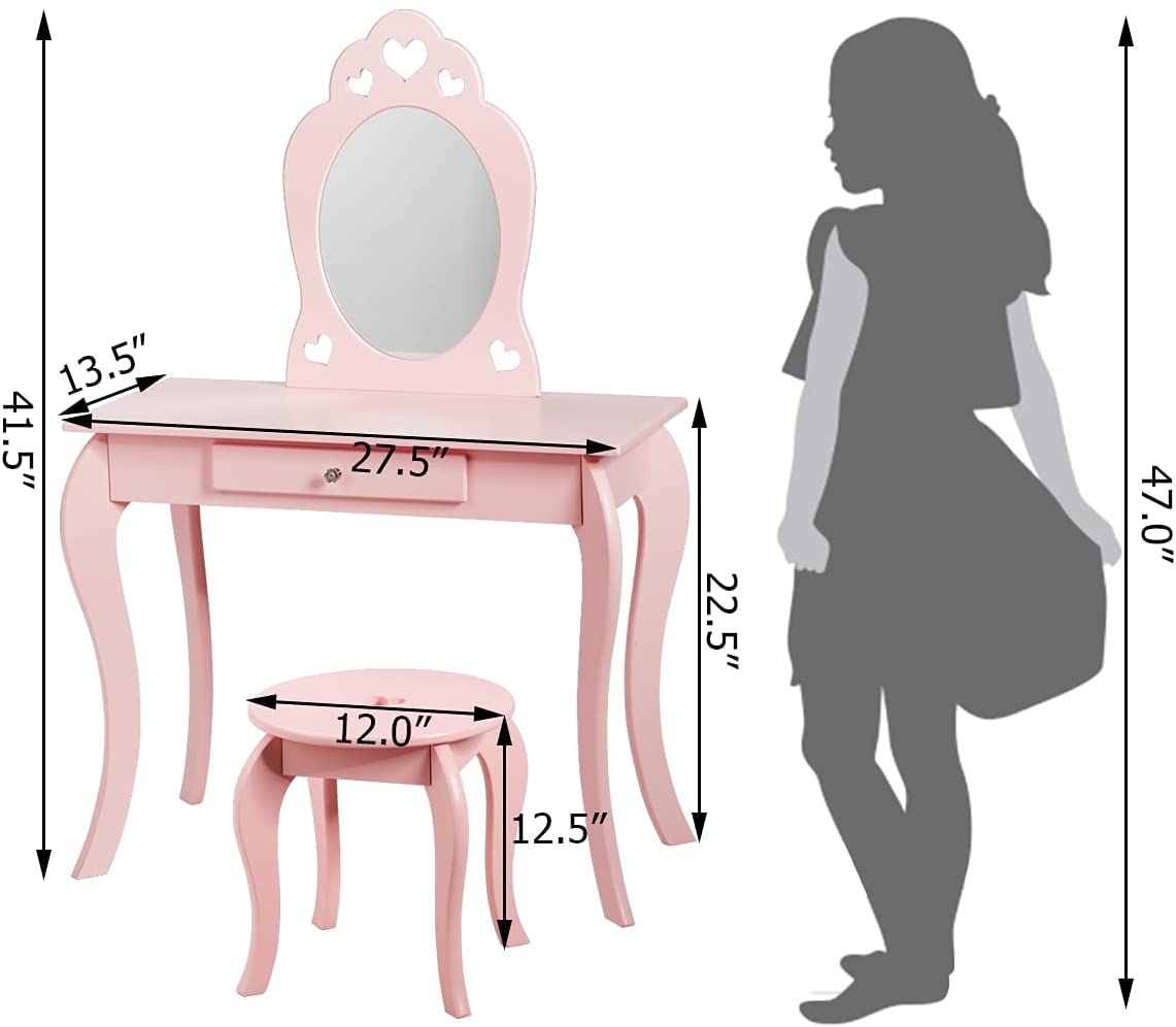 Fireflowery Vanity Detachable Princess Pretend