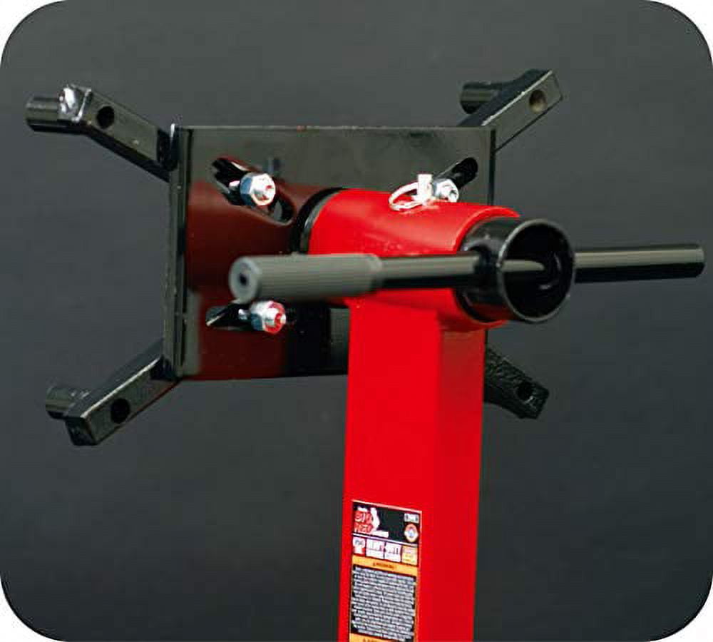 BIG RED 3/8 Ton (750 lb) Steel Rotating Engine Stand with 360 Degree Rotating Head, Red, T23401