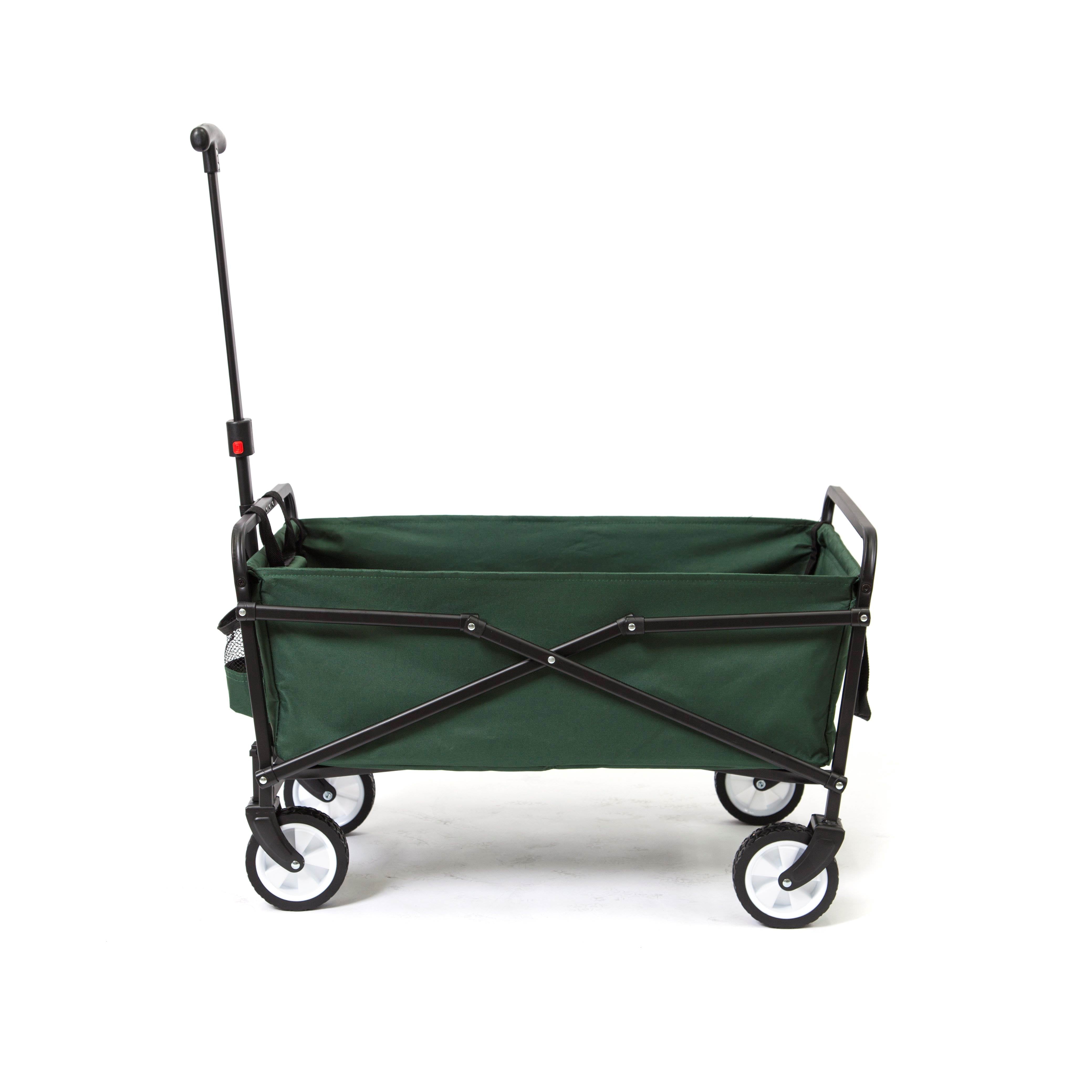 Heavy Duty Compact Folding 150 lb Capacity Utility Cart, Green (Open Box)