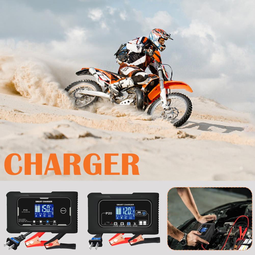 20A Car Motor Battery Charger Automatic Pulse Repair for AGM Lithium Lead-A M8G4