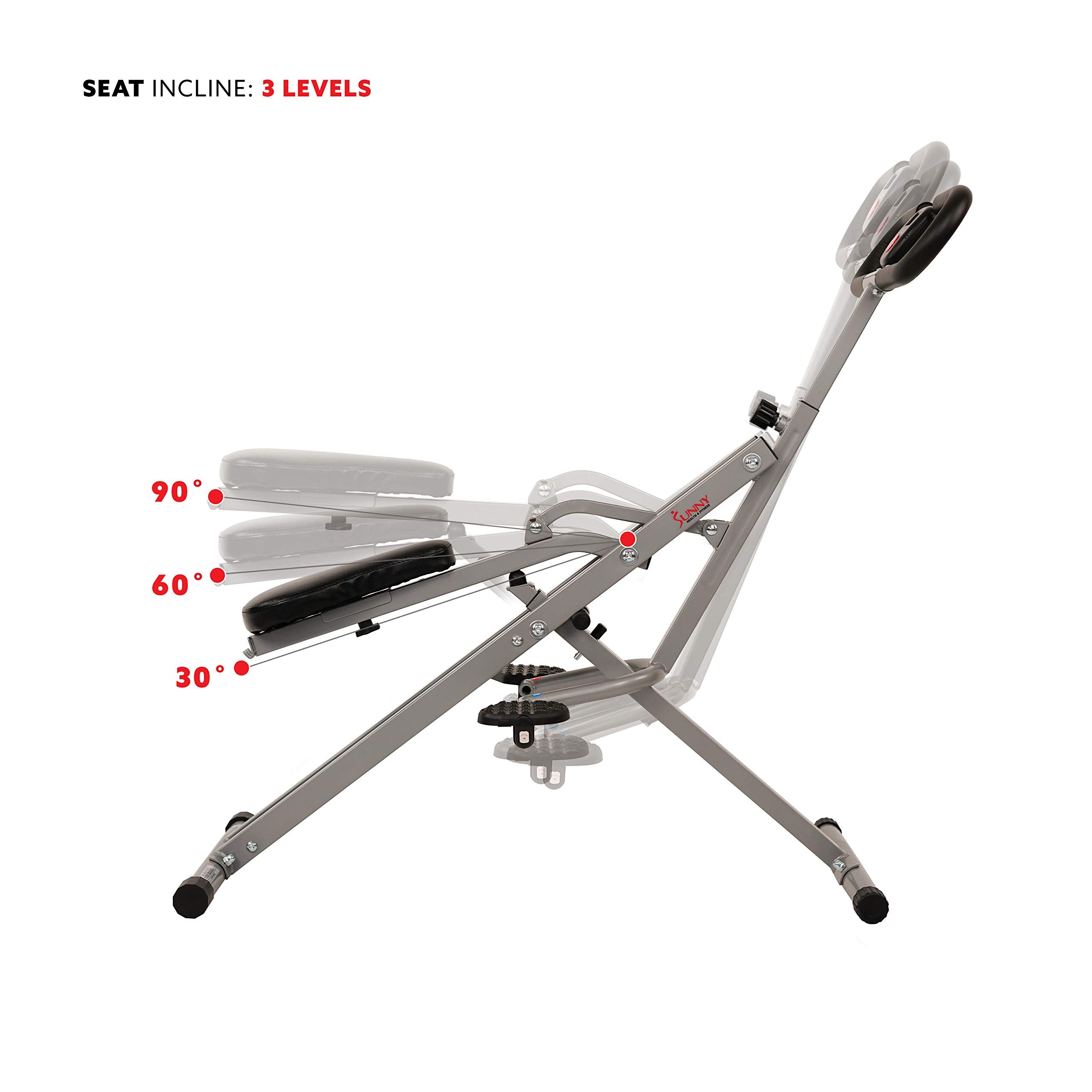 Sunny Health Fitness Row N Ride Adjustable