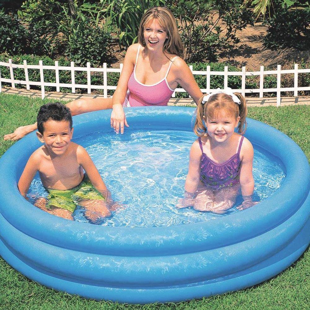 Intex 4.8 ft. Inflatable Crystal Kiddie Pool