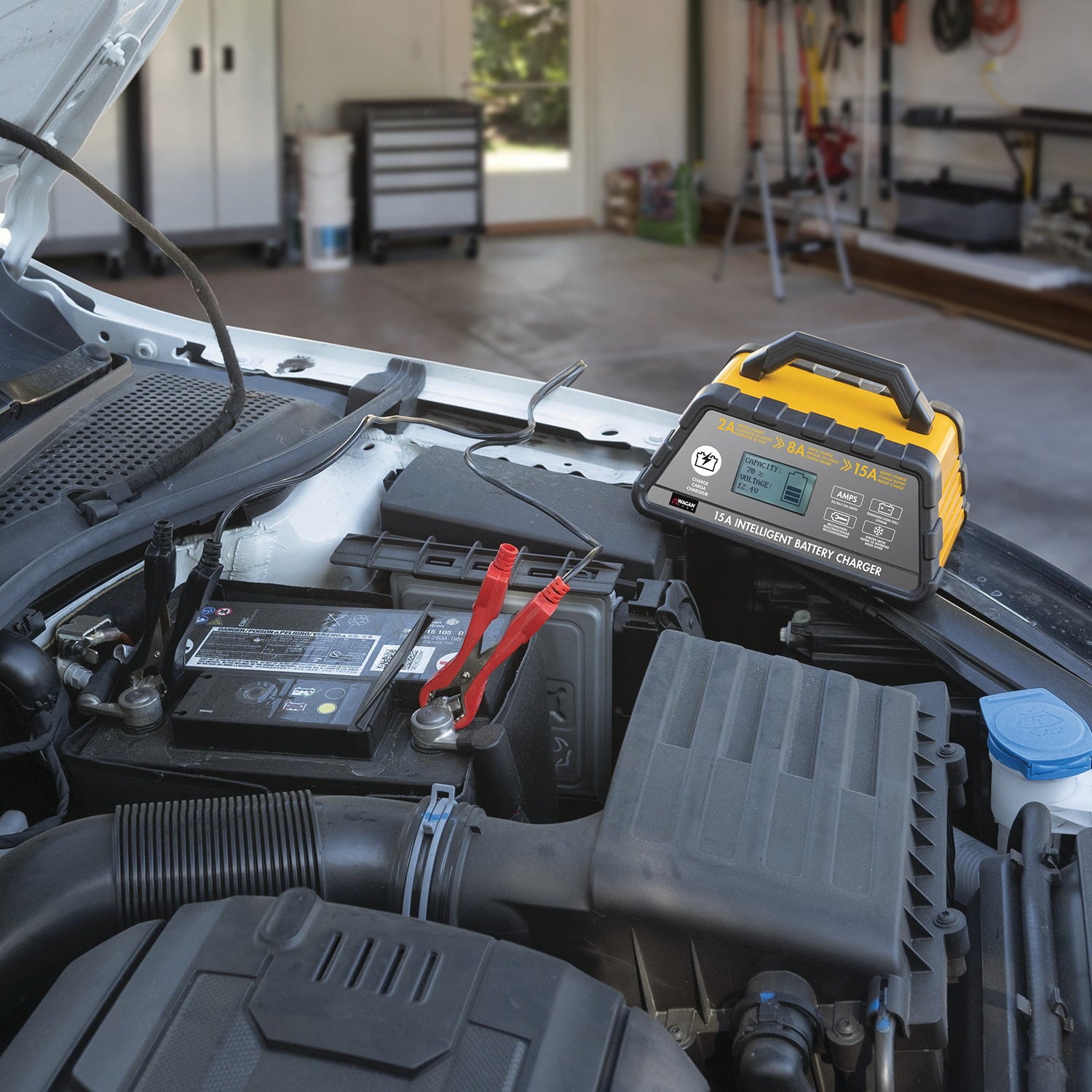 Wagan Tech 7407 15-Amp 6-Stage Intelligent Battery Charger