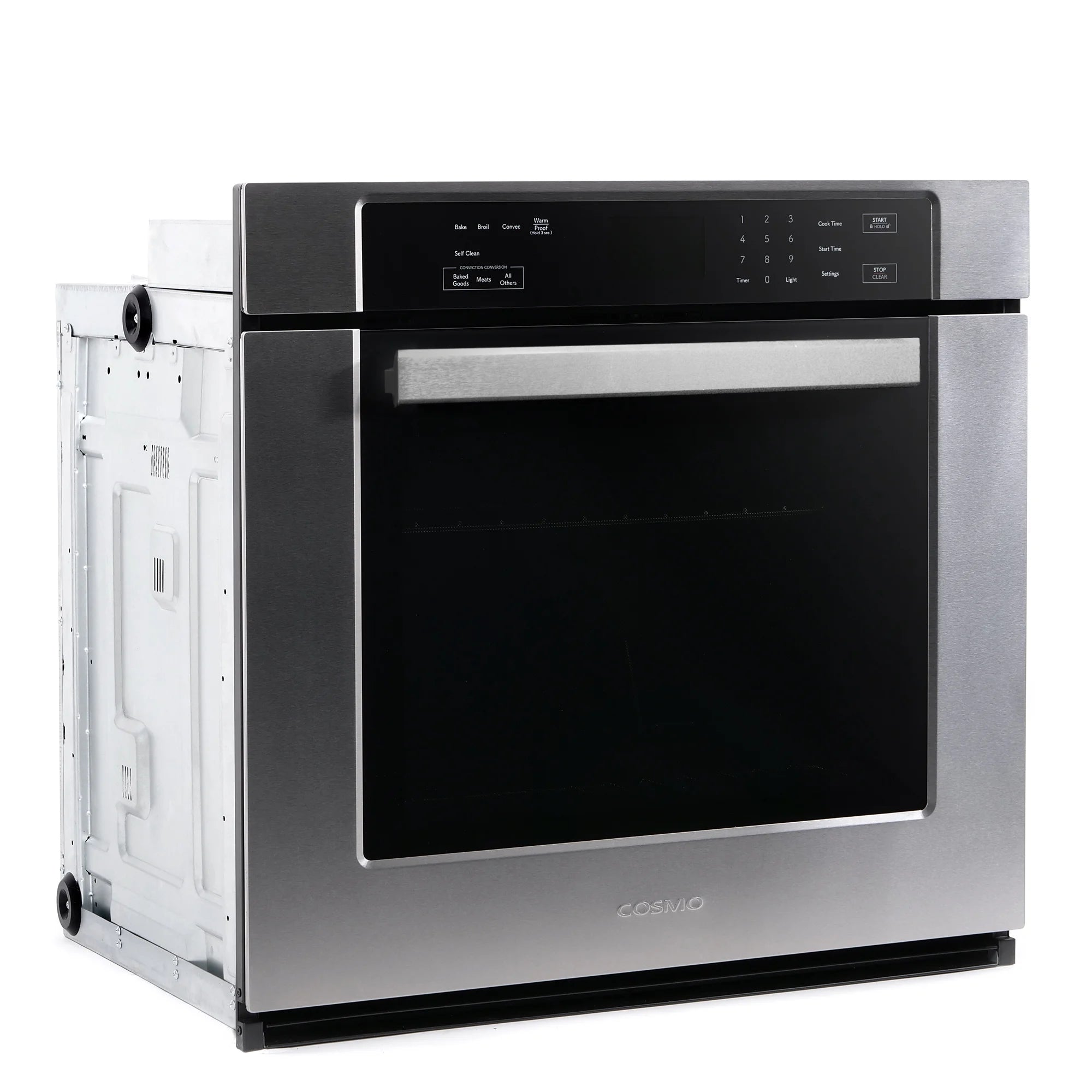 30 in. 5 cu. ft. Single Electric Wall Oven with True European Convection and Self Cleaning in Stainless Steel