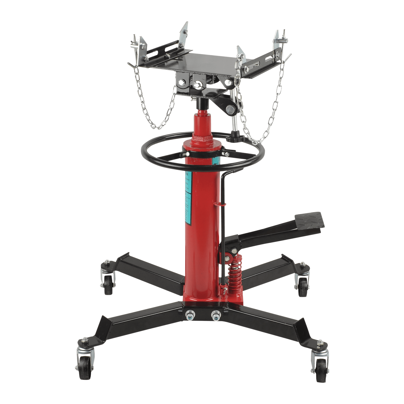 FGJQEFG Transmission Jack 1100Lbs 2 Stage Hydraulic High Lift Vertical Telescopic 34