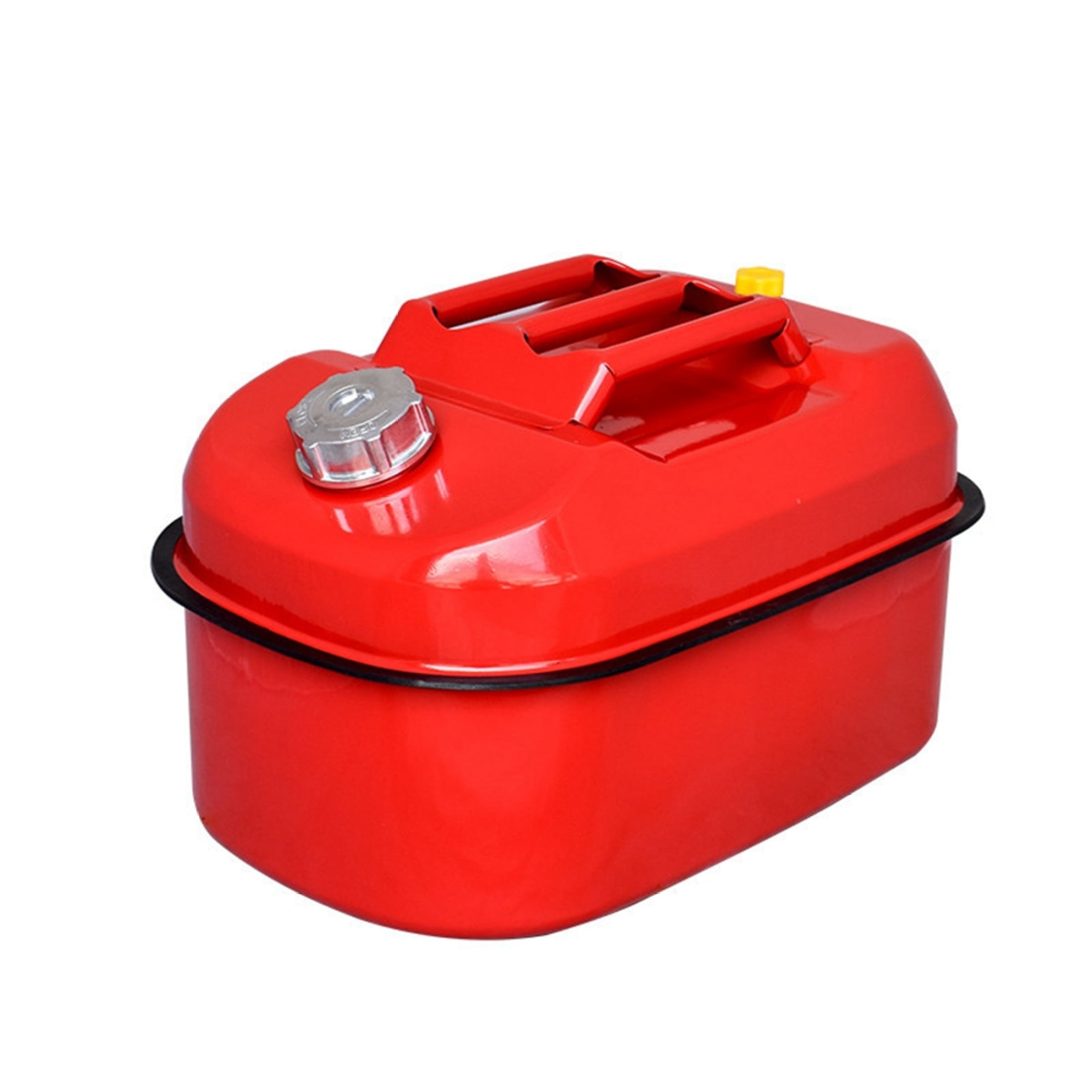 MoreChioce 20L Red Metal Jerry Can Car Canister Holder Storage Tank with 3 Handles for Water Petrol Oil Water Alcohol