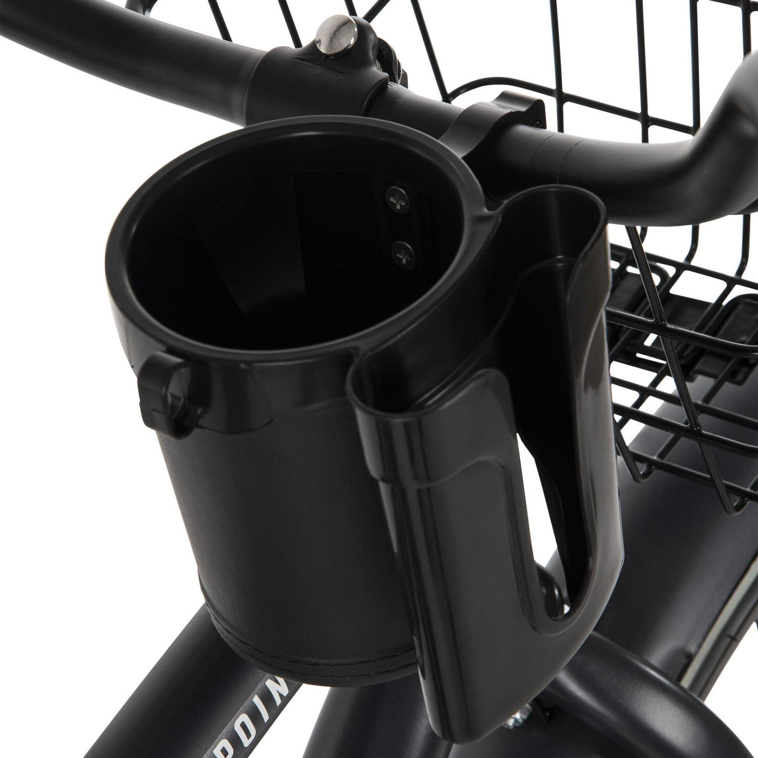 Huffy 26 Baypointe Mens Cruiser Bike with Basket， Gray