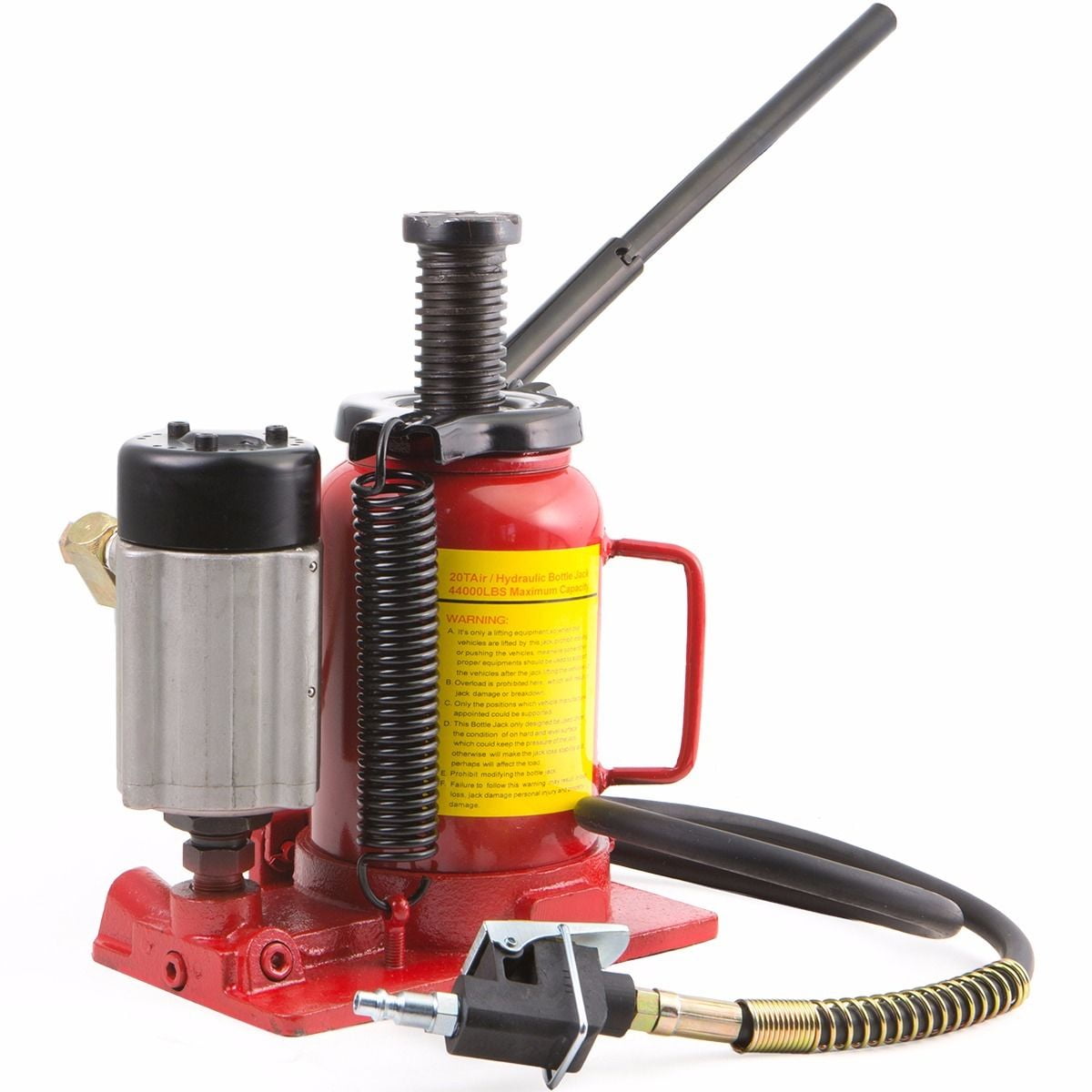 Stark 20 Ton Hydraulic Air-Operated Bottle Jack Vehicle Auto Low Profile Manual with Handle