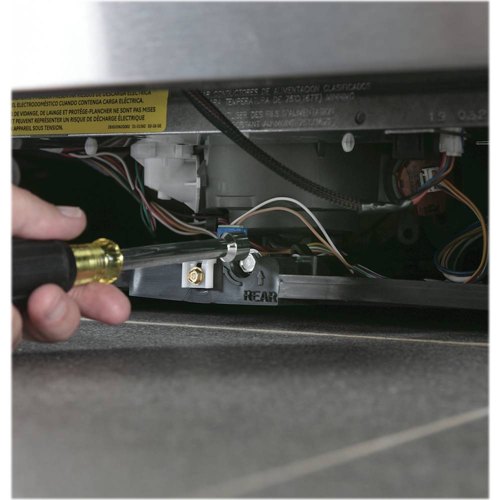 GE Profile - Hidden Control Built-In Dishwasher with Stainless Steel Tub, Fingerprint Resistance, 3rd Rack, 39 dBA - Stainless steel