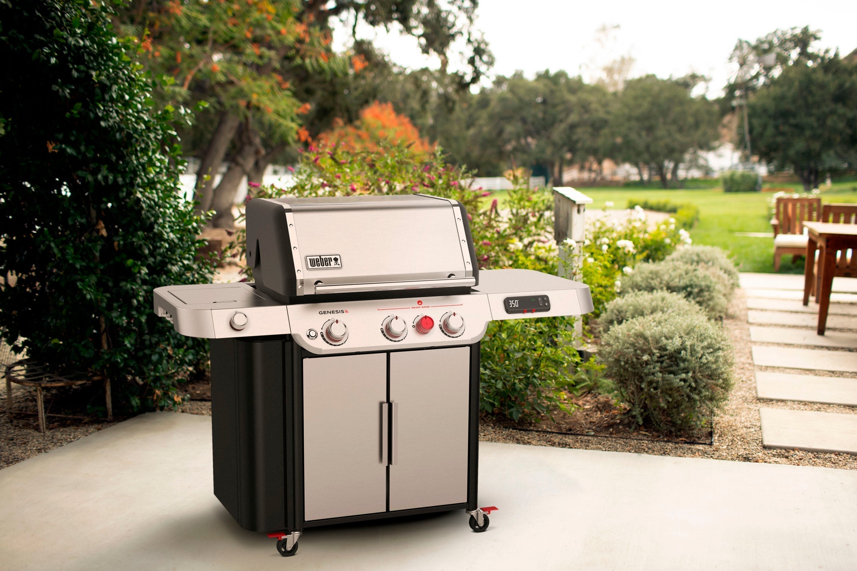 Weber - Genesis Gas Grill SX-335 Propane Gas Grill - Stainless Steel