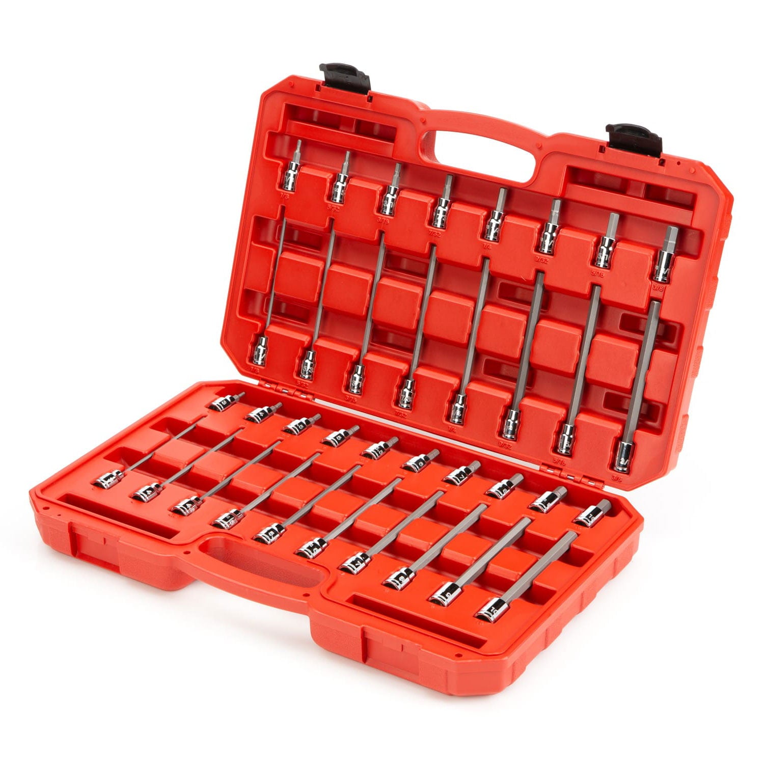 TEKTON 3/8 Inch Drive Hex Bit Socket Set, 36-Piece (1/8-3/8 in., 3-10 mm) | SHB91304