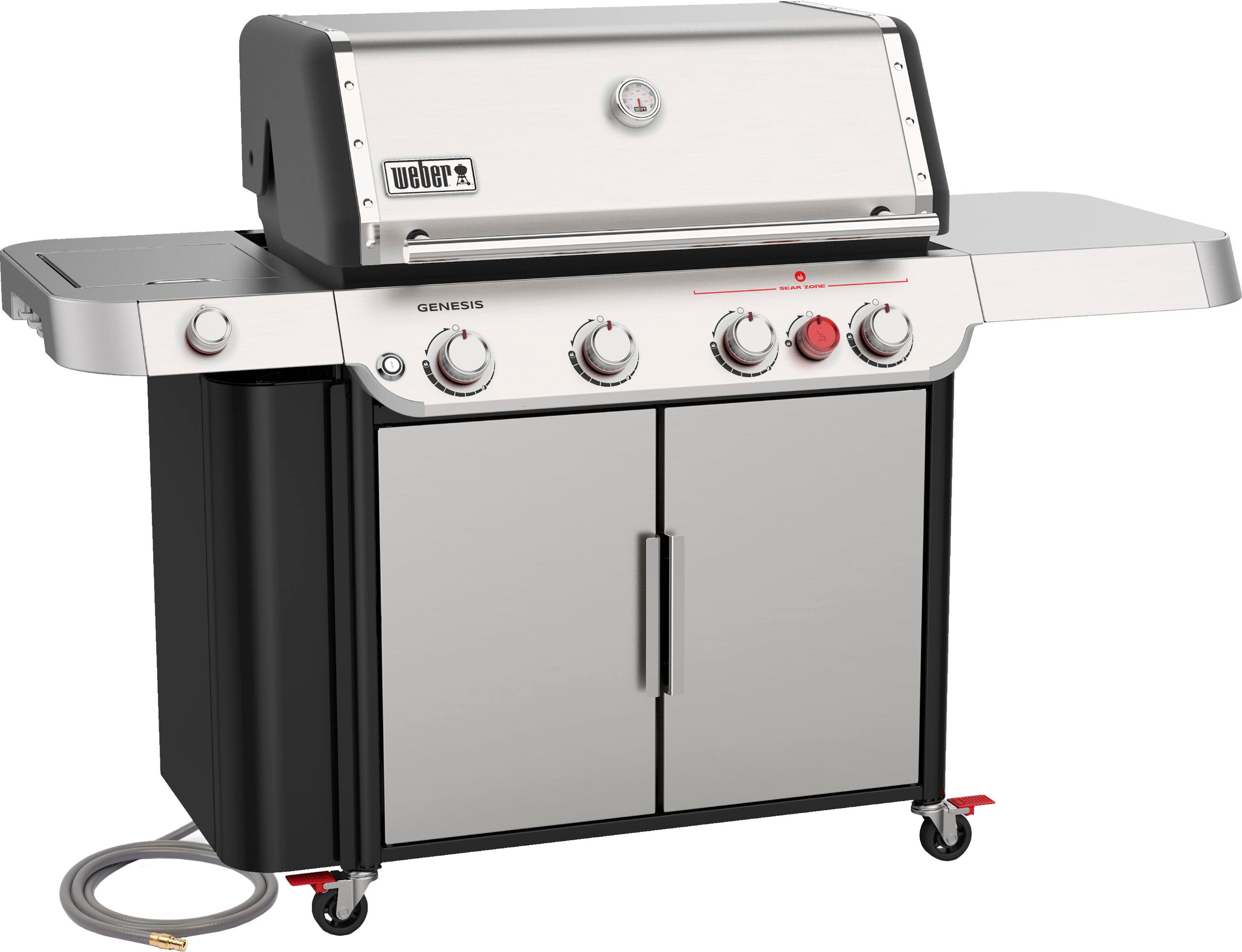 Weber - Genesis S-435 Natural Gas Grill - Stainless Steel
