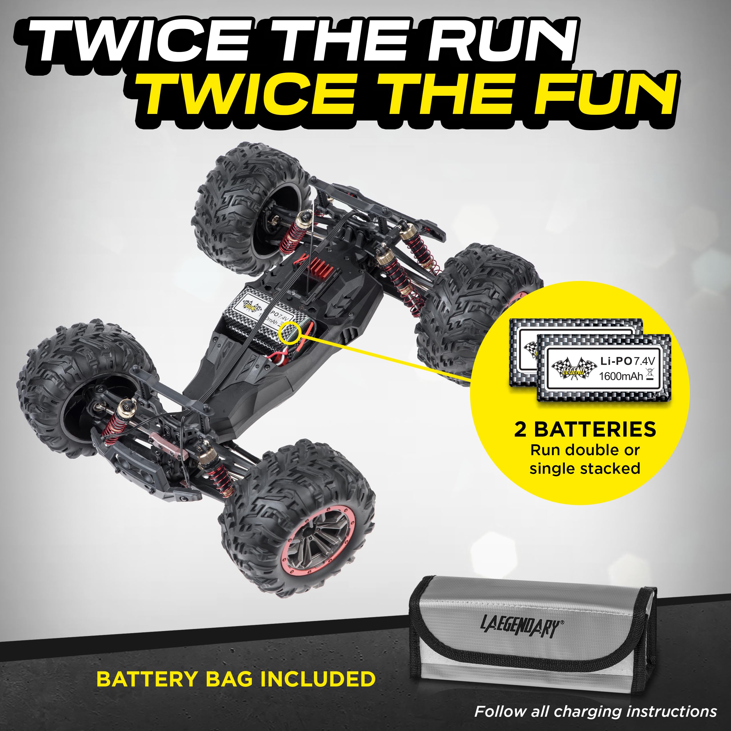 remote control car monster truck waterproof adults kids