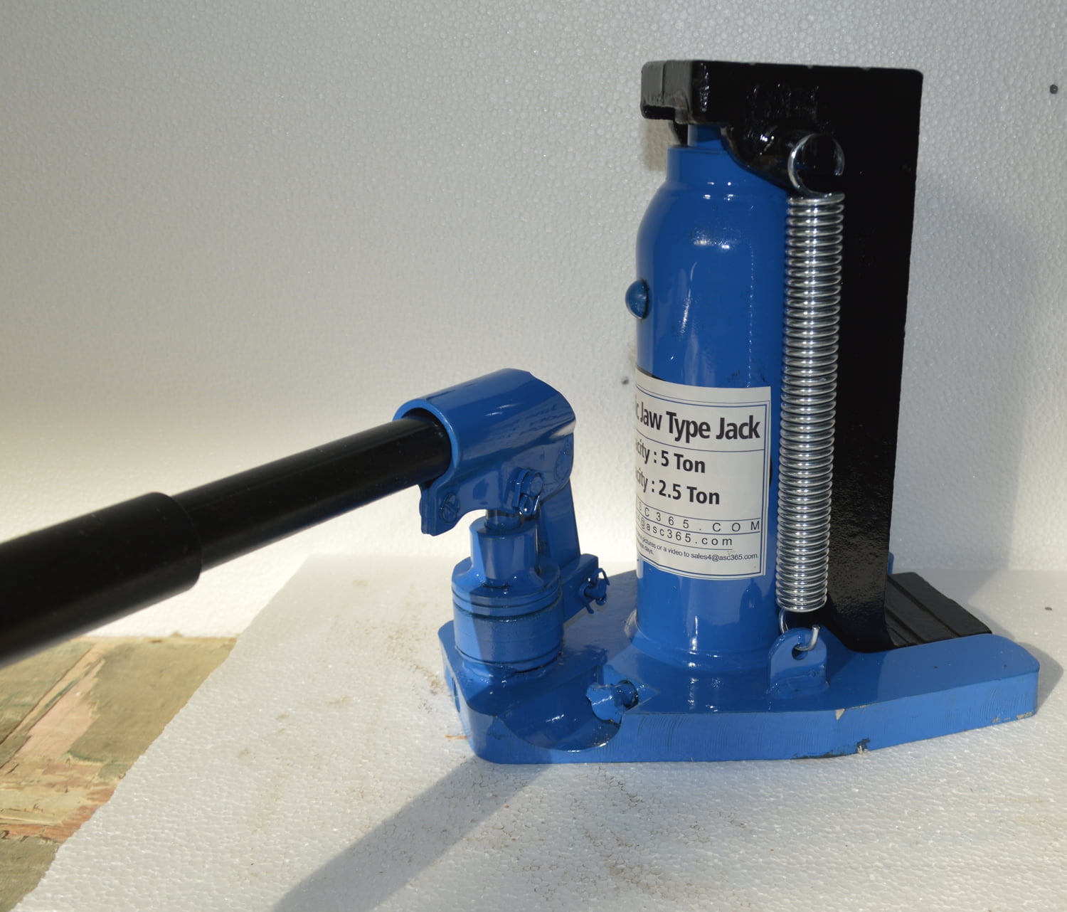 INTBUYING Hydraulic Machine Toe Jack Lift 2.5/5Ton Hydraulic Jack Ram Machine Stand Tool Oil Rigging