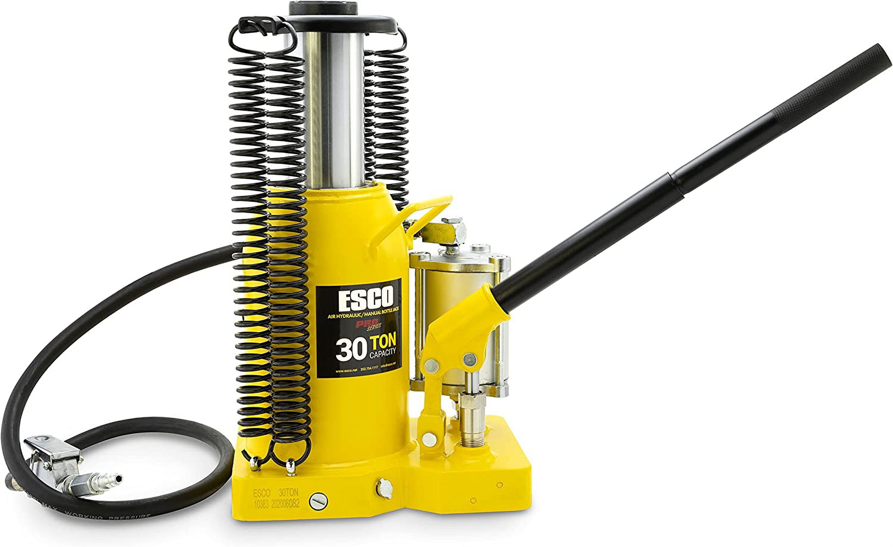 ESCO 30 Ton Had Pro Series Air Hydraulic Bottle Jack