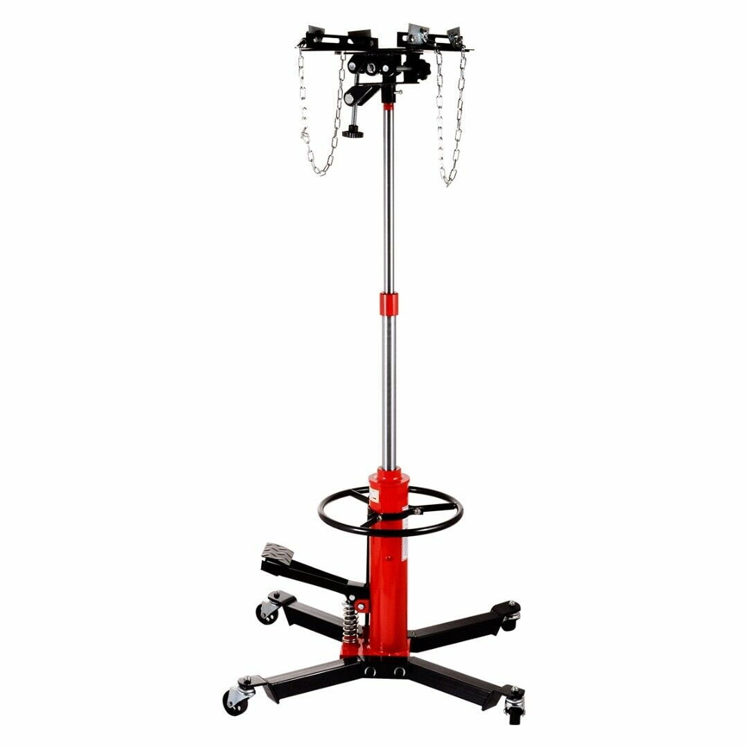 JSTUOKE Hydraulic Car Transmission Jack Vertical Lift,1660 Pounds,360°Rotating Wheel Lift,Red