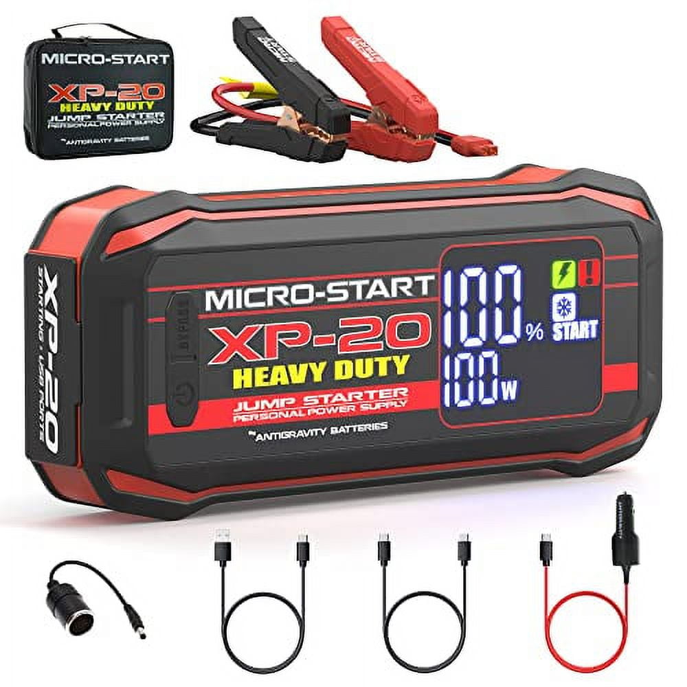 Antigravity MICRO-START XP-20-HD HEAVY DUTY Lithium Jump Starter, upto 4650 Amps 12V Portable Power Supply