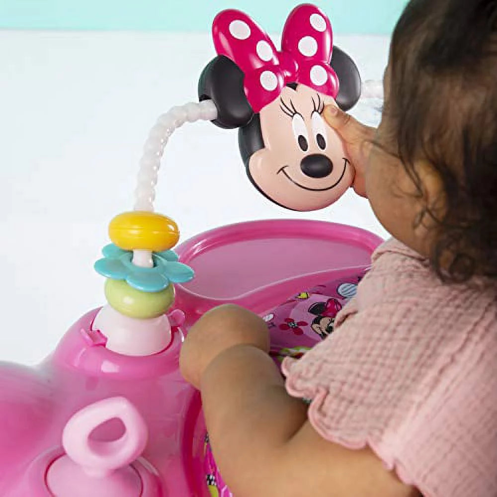 Bright Starts Disney Baby MINNIE MOUSE PeekABoo Activity Jumper with Lights and Melodies, Ages 6 months +