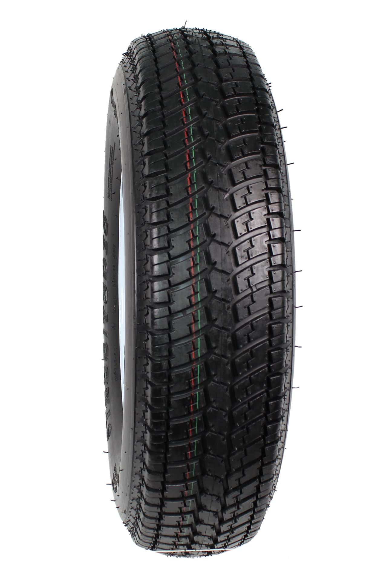 2-Pk Trailer Tire Rim ST205/75D15 15 in. Load C 5 Lug White Spoke Wheel